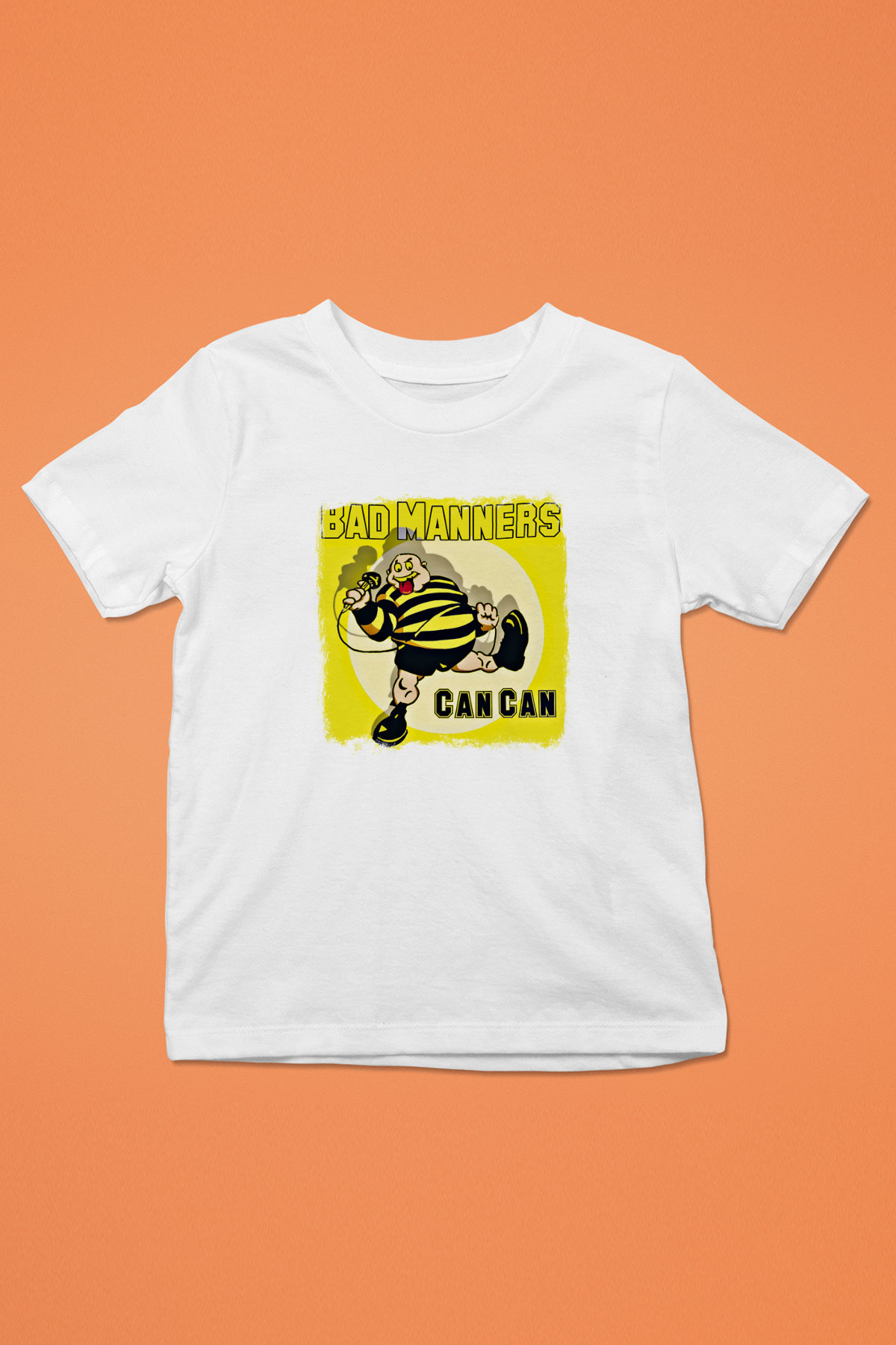 Bad Manners Baskılı Unisex Beyaz Çocuk Tişört