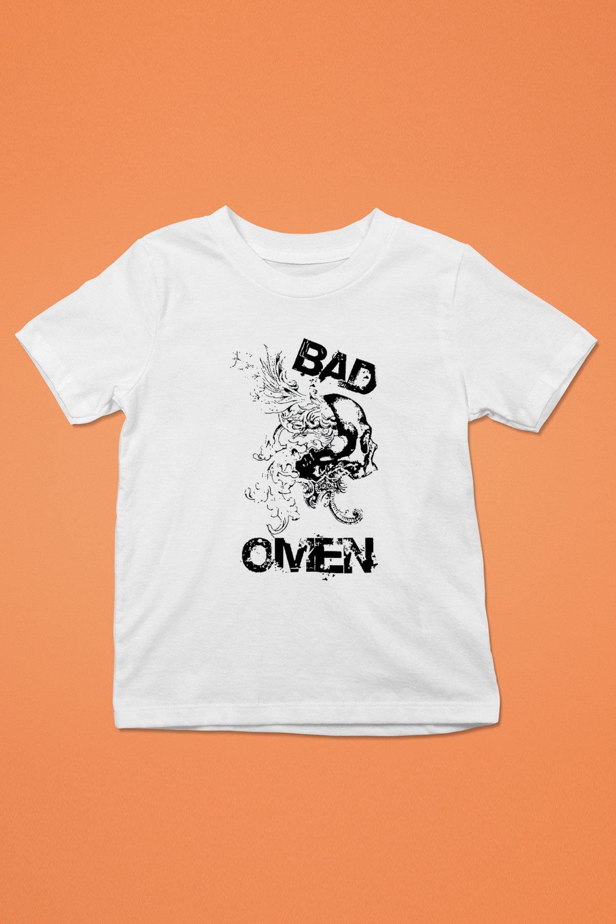 Bad Omens Baskılı Beyaz Unisex Beyaz Çocuk Tişört - Tshirt