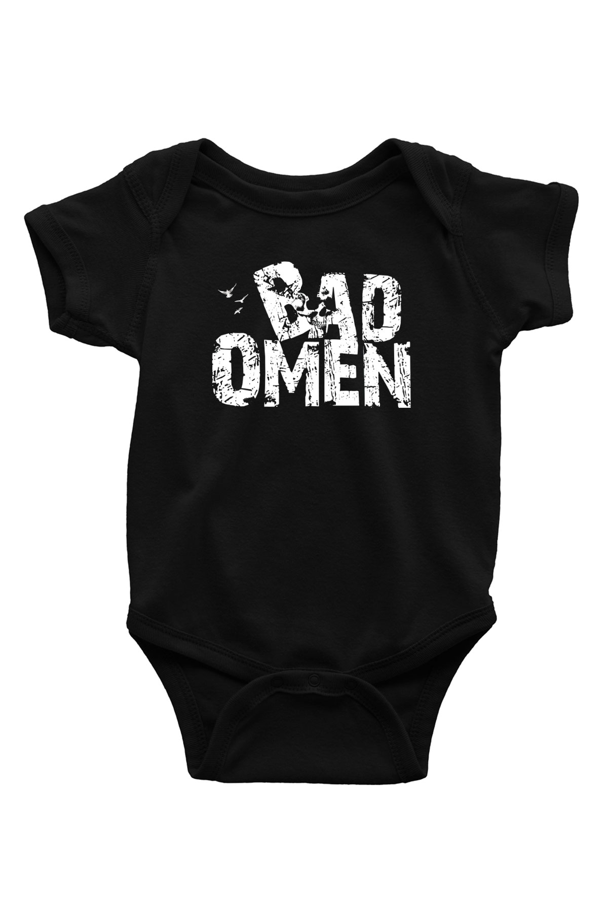 Bad Omens Baskılı Unisex Siyah Bebek Body - Zıbın