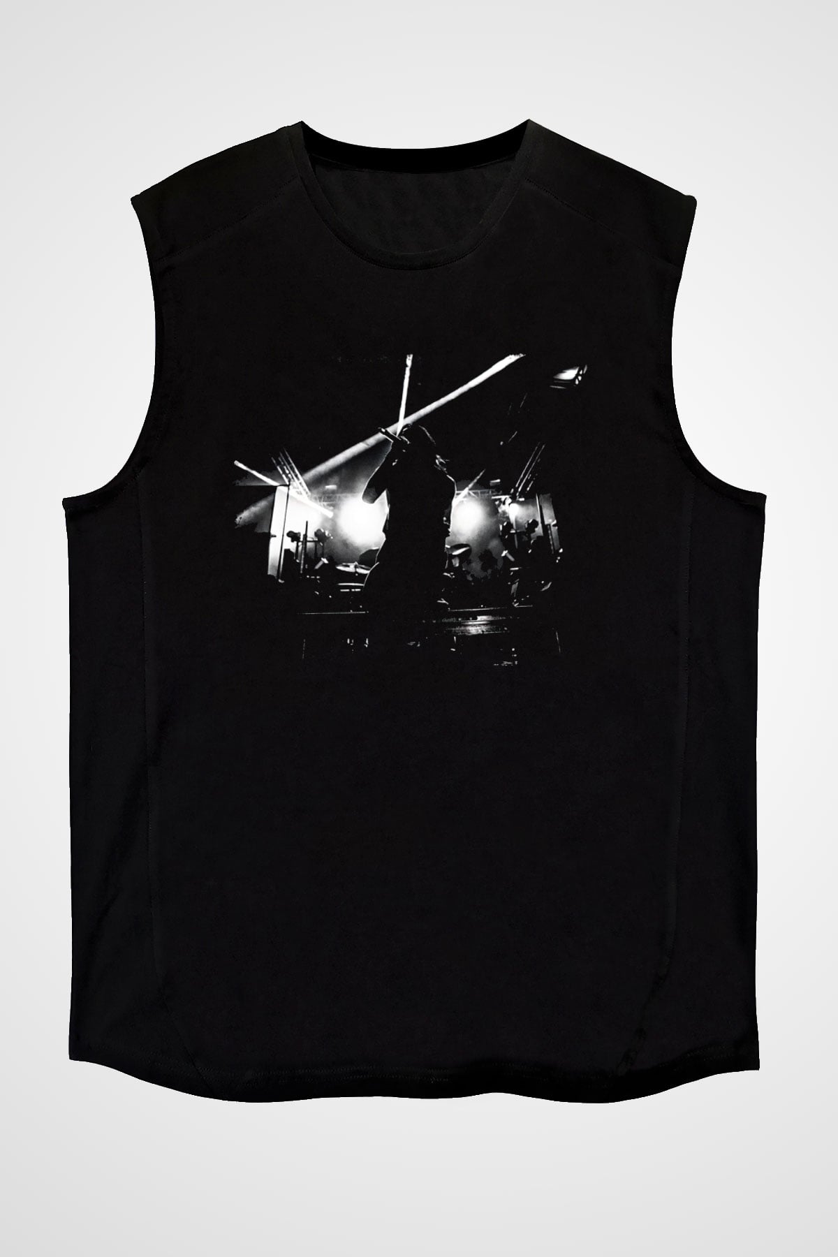 Bad Omens Baskılı Unisex Siyah Kolsuz Tişört - Tshirt