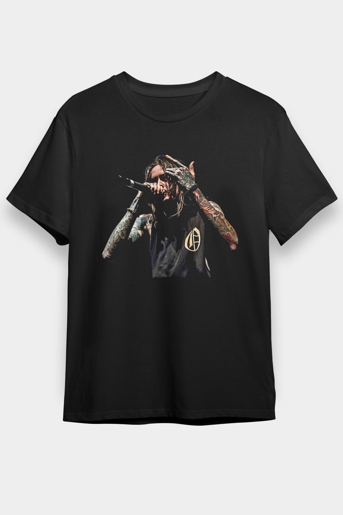 Bad Omens Baskılı Unisex Siyah Tişört - Tshirt