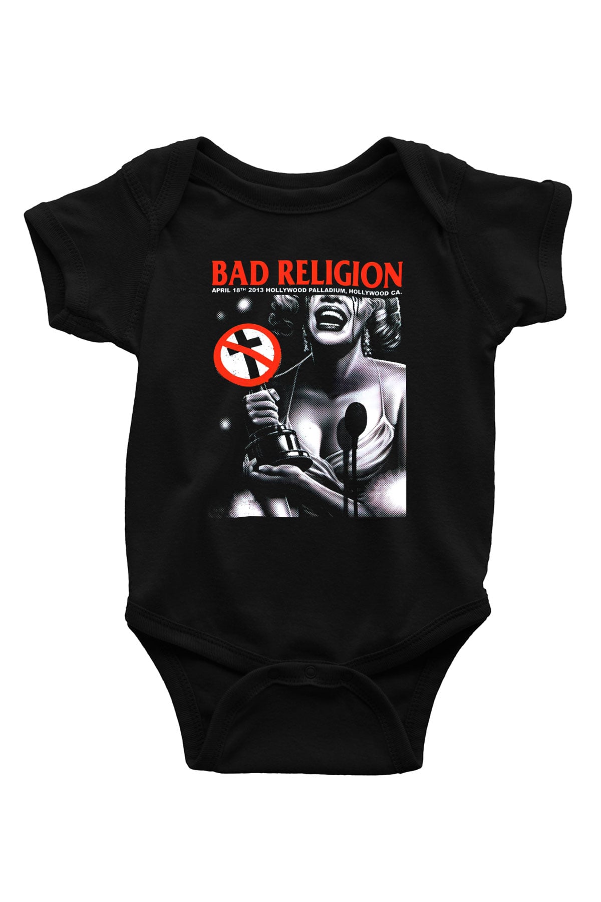 Bad Religion Baskılı Siyah Bebek Body - Zıbın