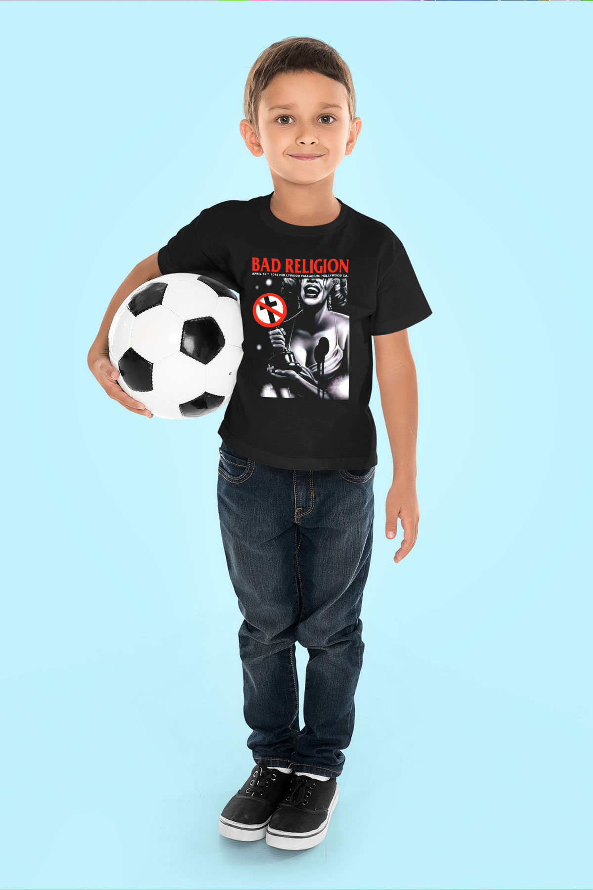 Bad Religion Baskılı Siyah Unisex Çocuk Tişört
