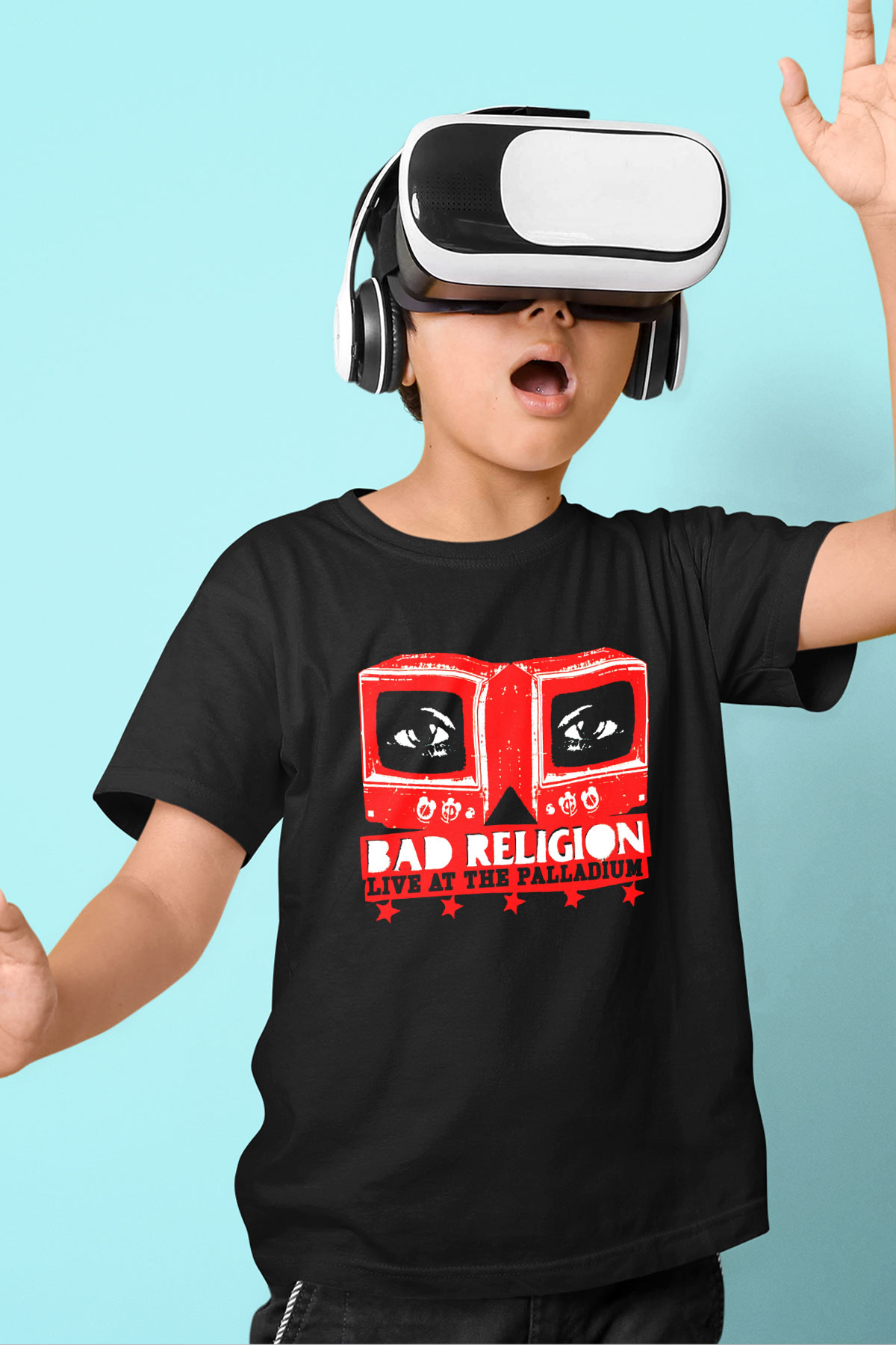 Bad Religion Baskılı Siyah Unisex Çocuk Tişört