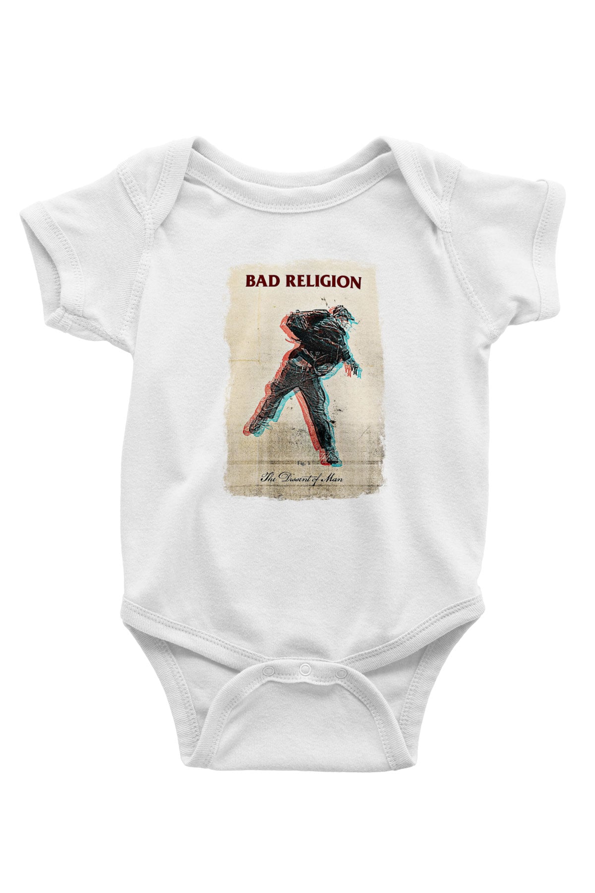 Bad Religion Baskılı Unisex Beyaz Bebek Body - Zıbın