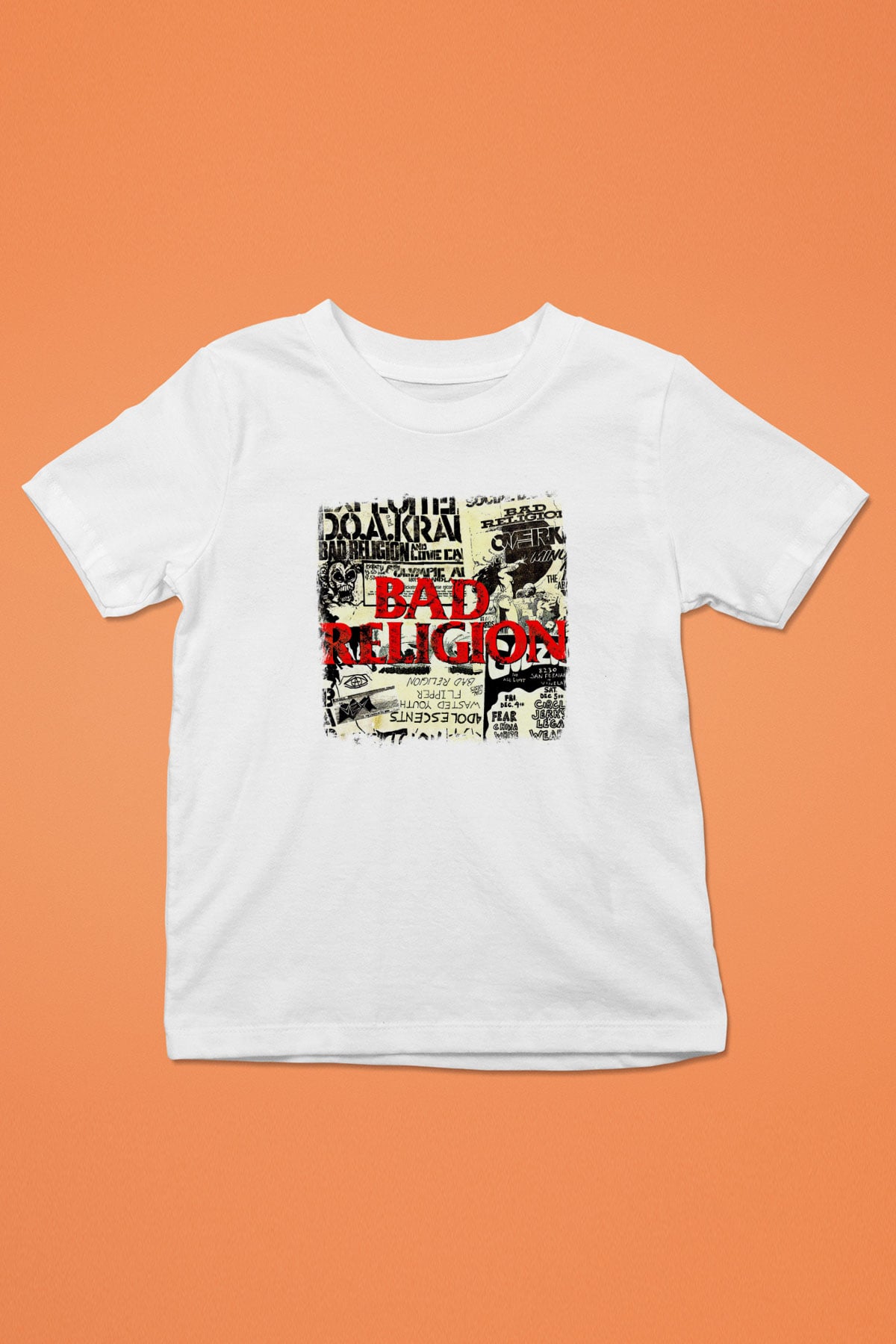 Bad Religion Baskılı Unisex Beyaz Çocuk Tişört