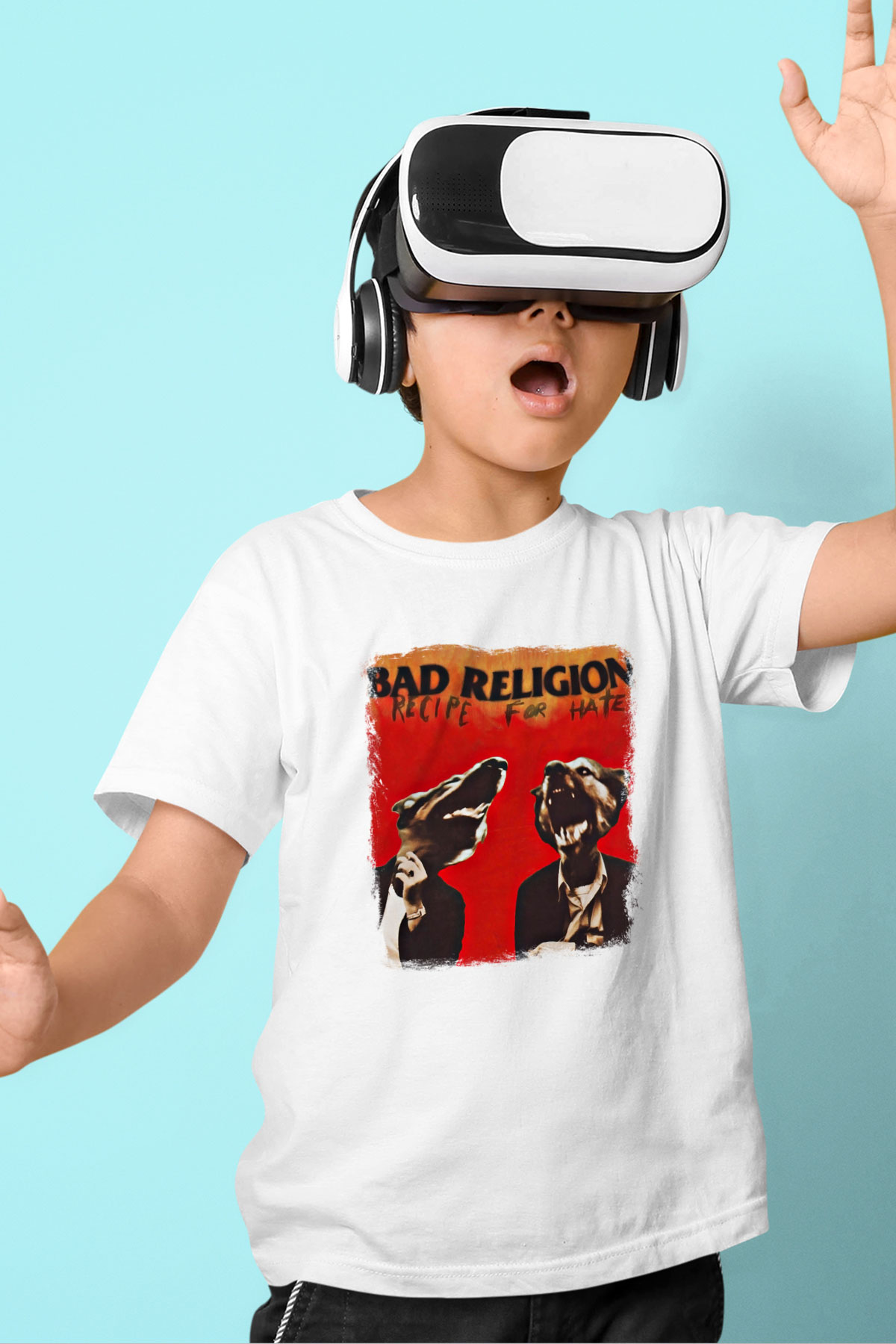 Bad Religion Baskılı Unisex Beyaz Çocuk Tişört