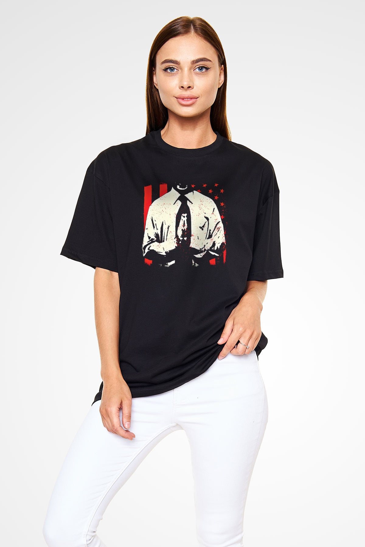 Bad Religion Baskılı Unisex Siyah Oversize Tişört