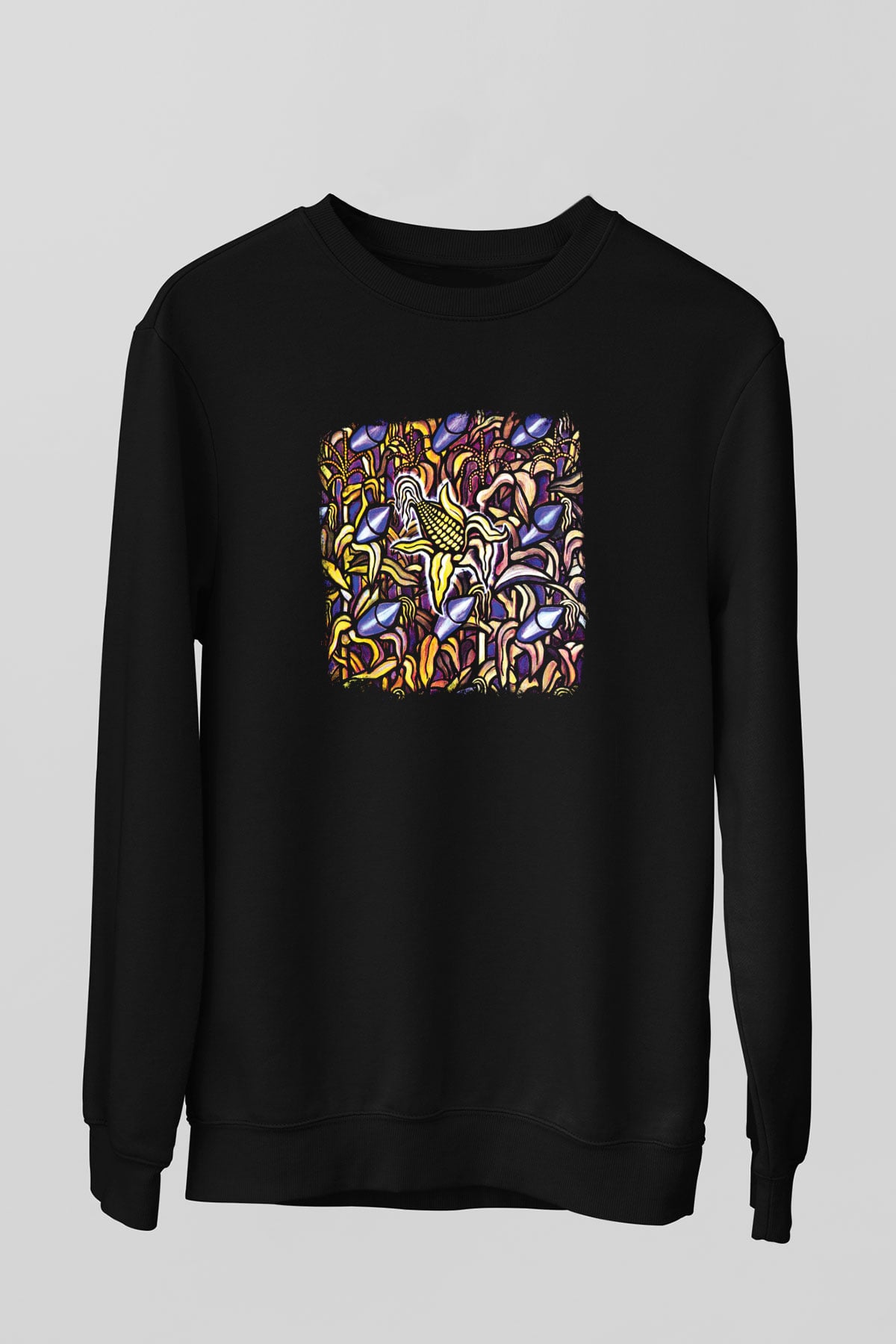 Bad Religion Baskılı Unisex Siyah Sweatshirt