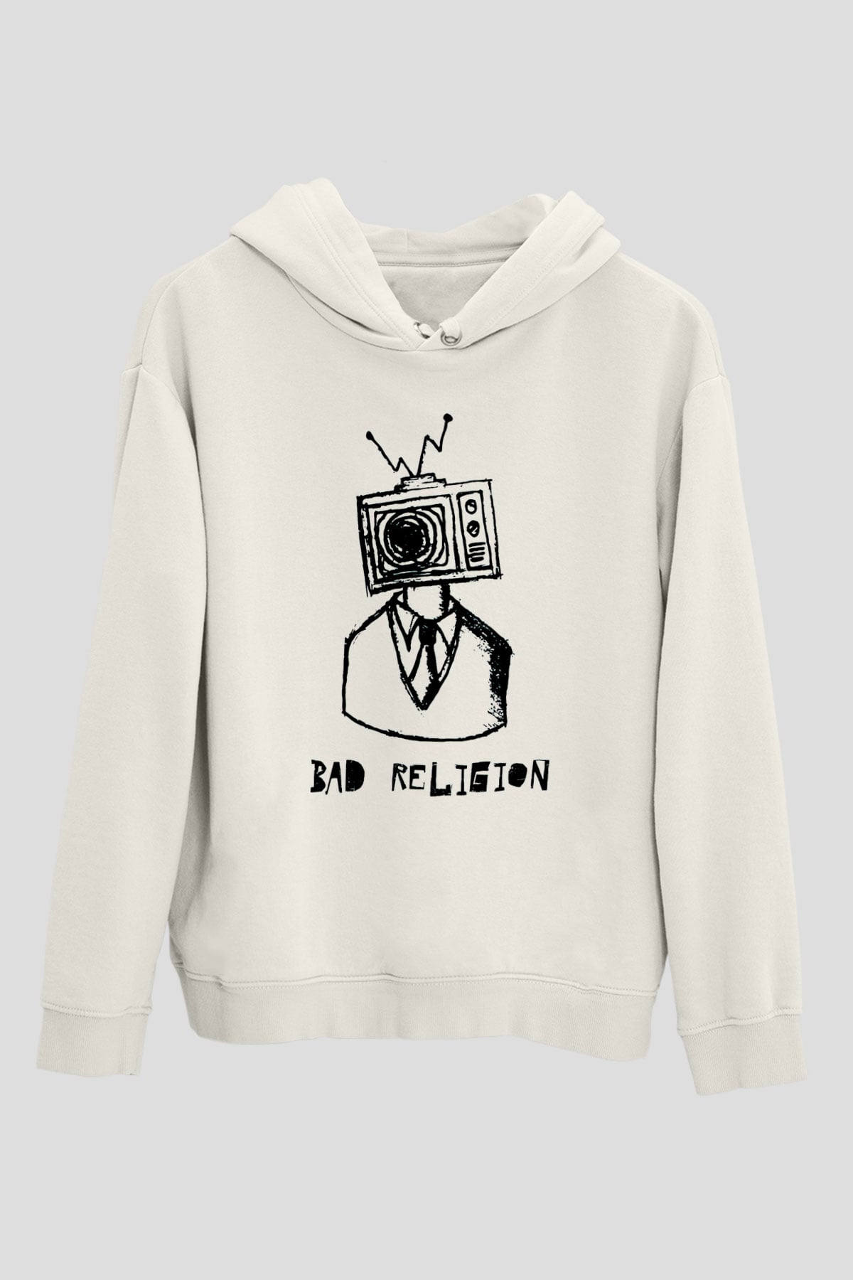 Bad Religion Beyaz Unisex Kapüşonlu Sweatshirt