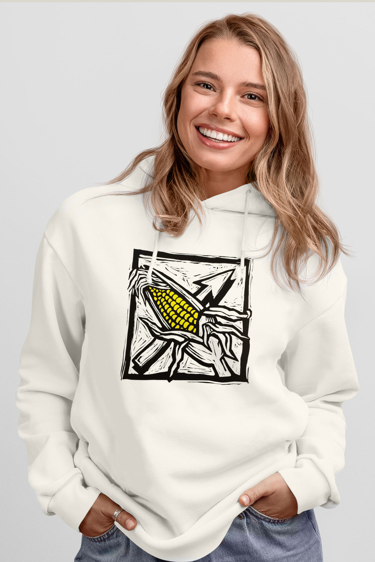 Bad Religion Beyaz Unisex Kapüşonlu Sweatshirt