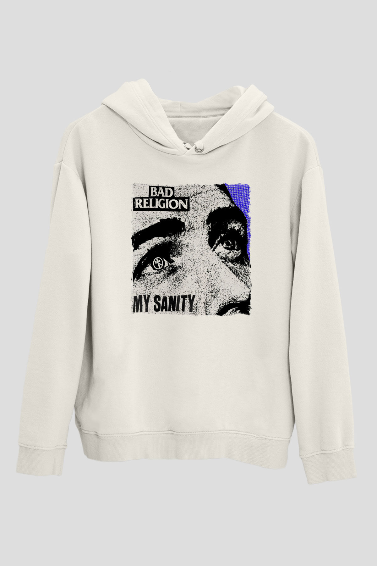 Bad Religion Beyaz Unisex Kapüşonlu Sweatshirt