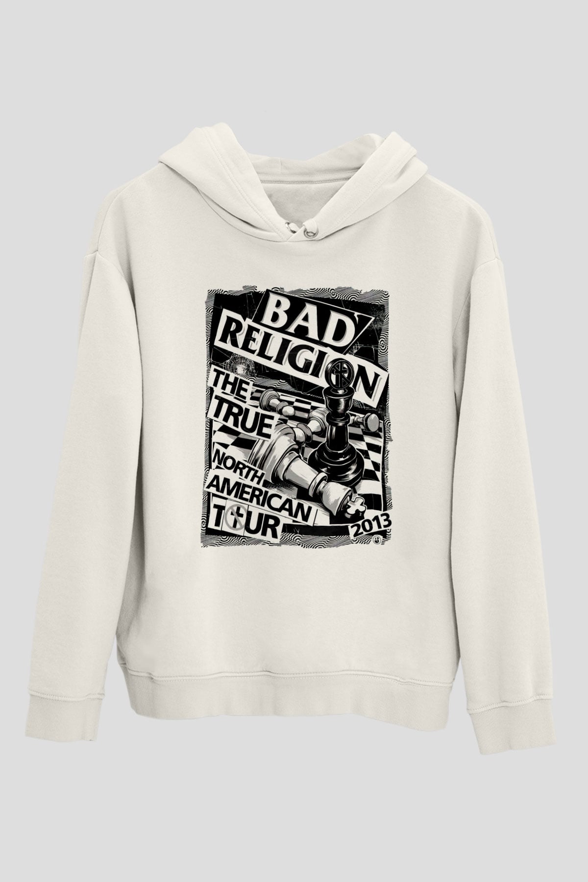 Bad Religion Beyaz Unisex Kapüşonlu Sweatshirt