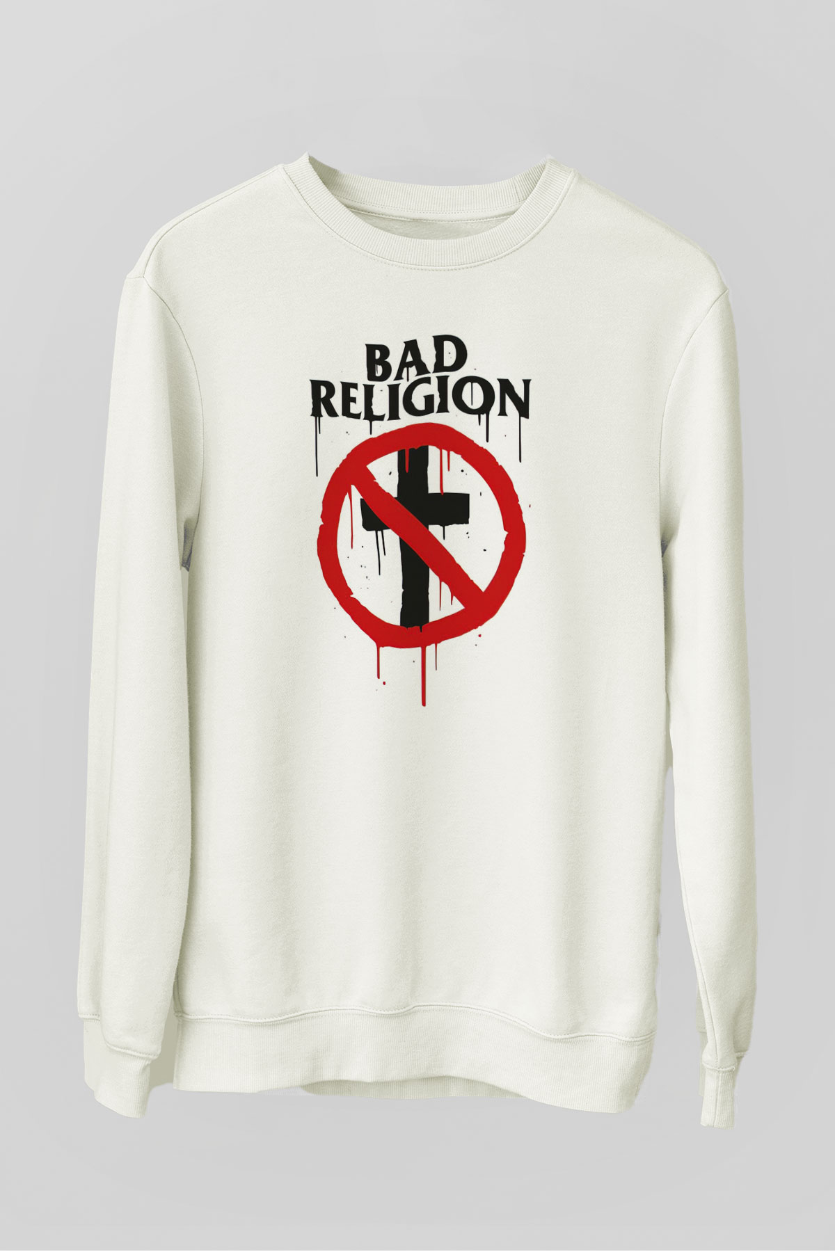 Bad Religion Beyaz Unisex Sweatshirt