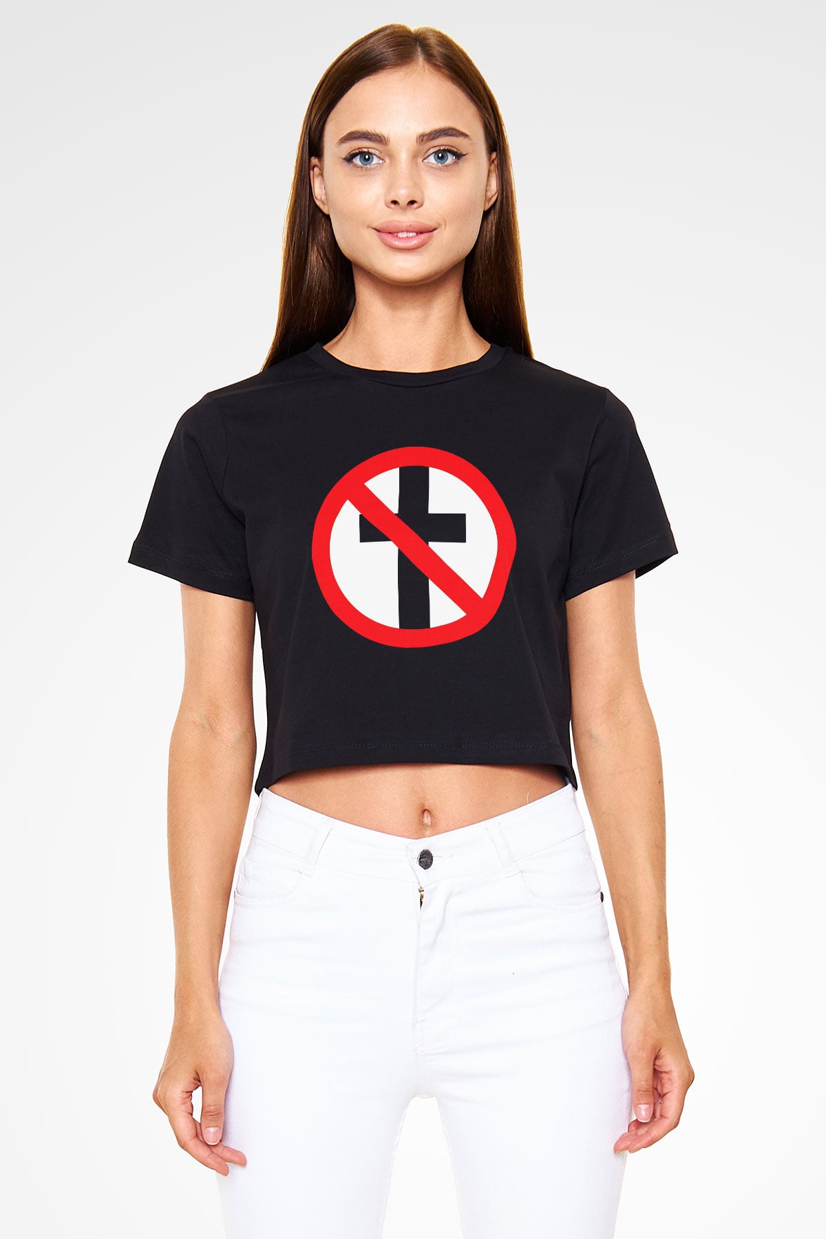 Bad Religion Siyah Crop Top Tişört