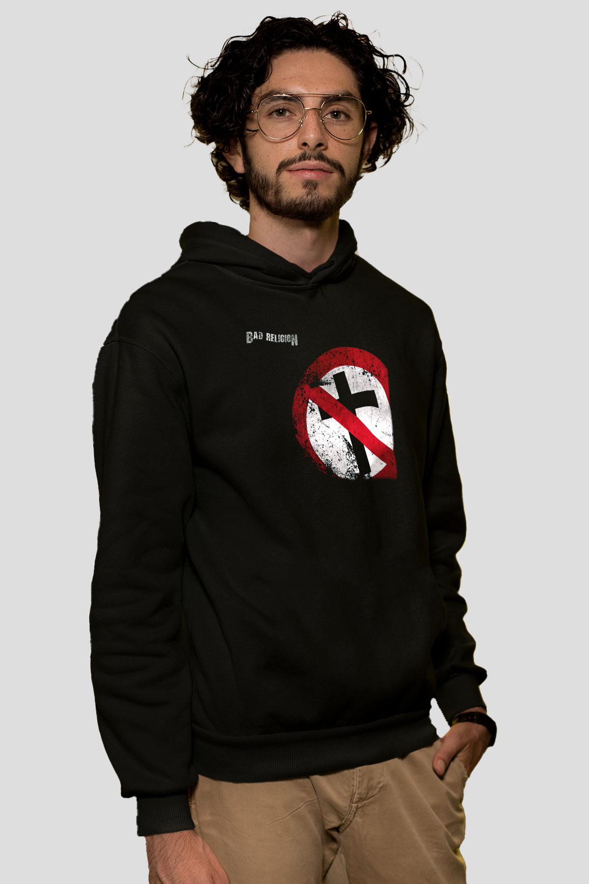 Bad Religion Siyah Unisex Kapüşonlu Sweatshirt