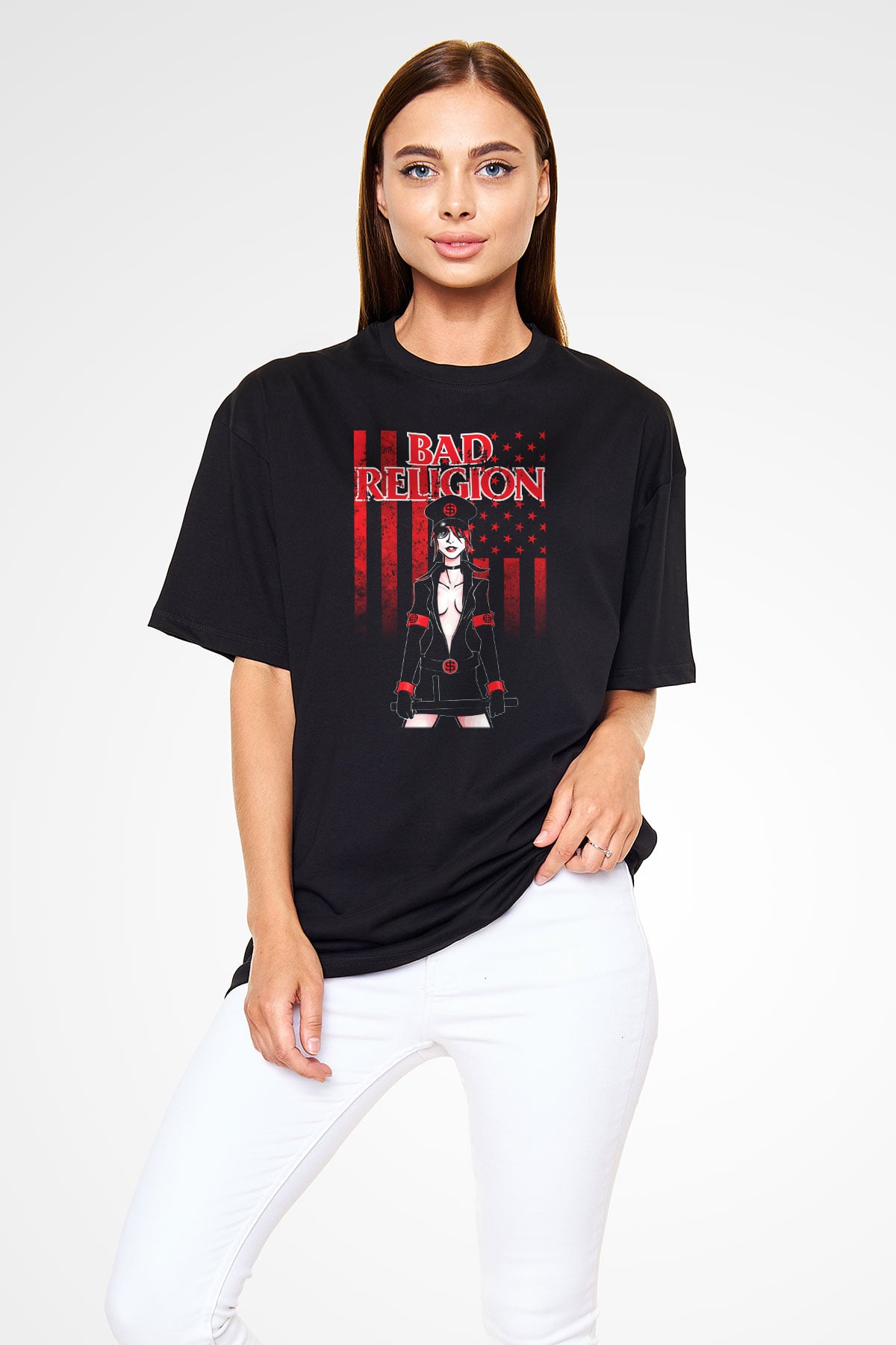 Bad Religion Siyah Unisex Oversize Tişört T-Shirt