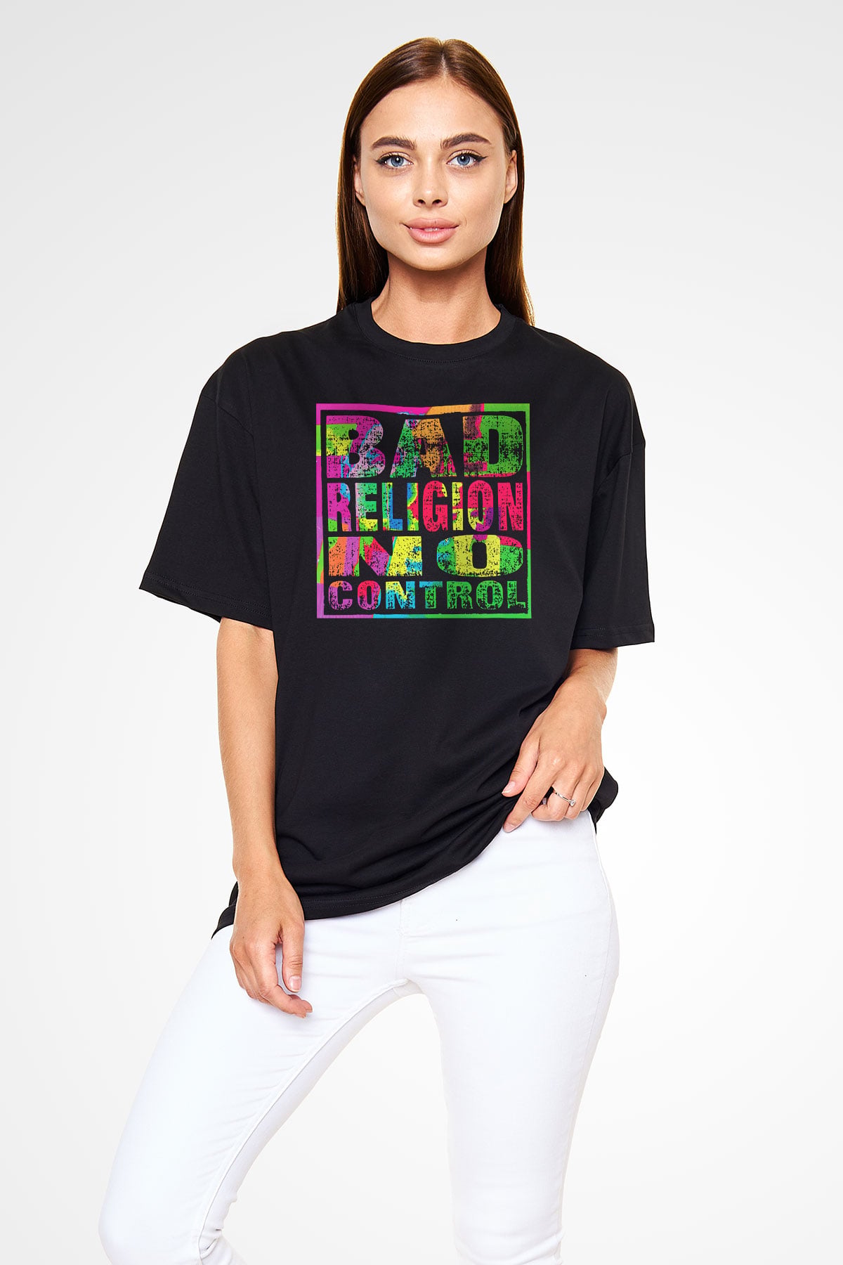 Bad Religion Siyah Unisex Oversize Tişört T-Shirt