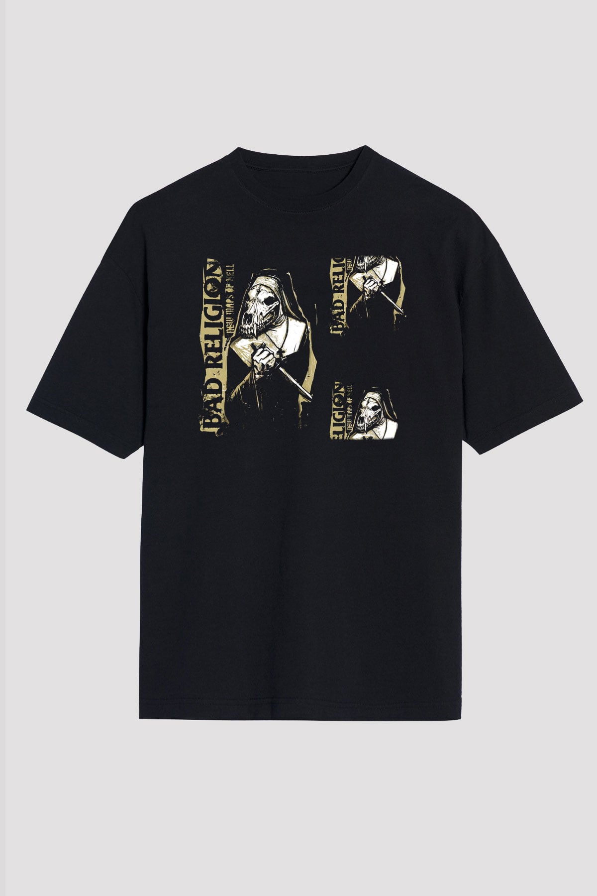 Bad Religion Siyah Unisex Oversize Tişört T-Shirt