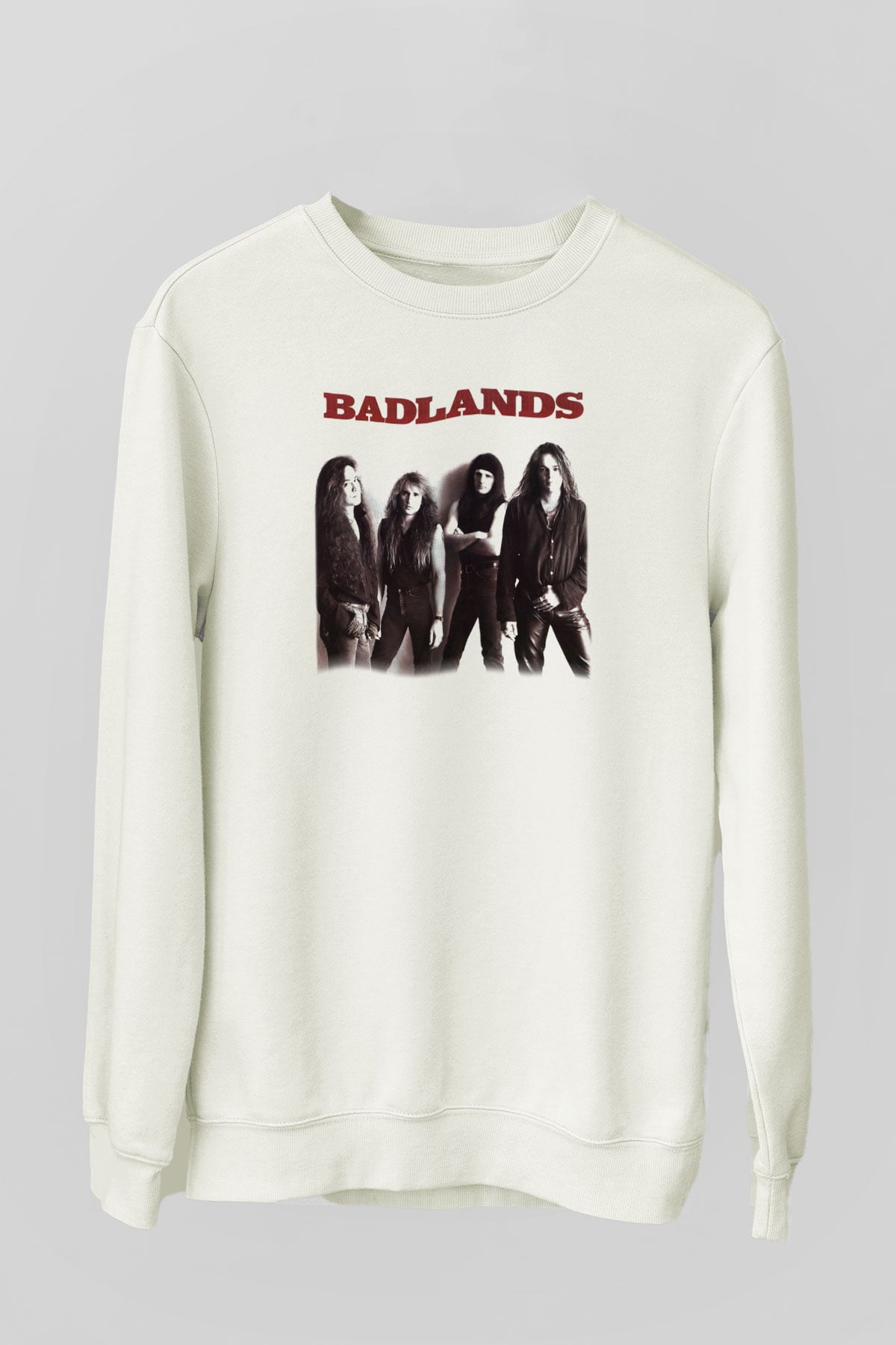 Badlands Beyaz Unisex Sweatshirt