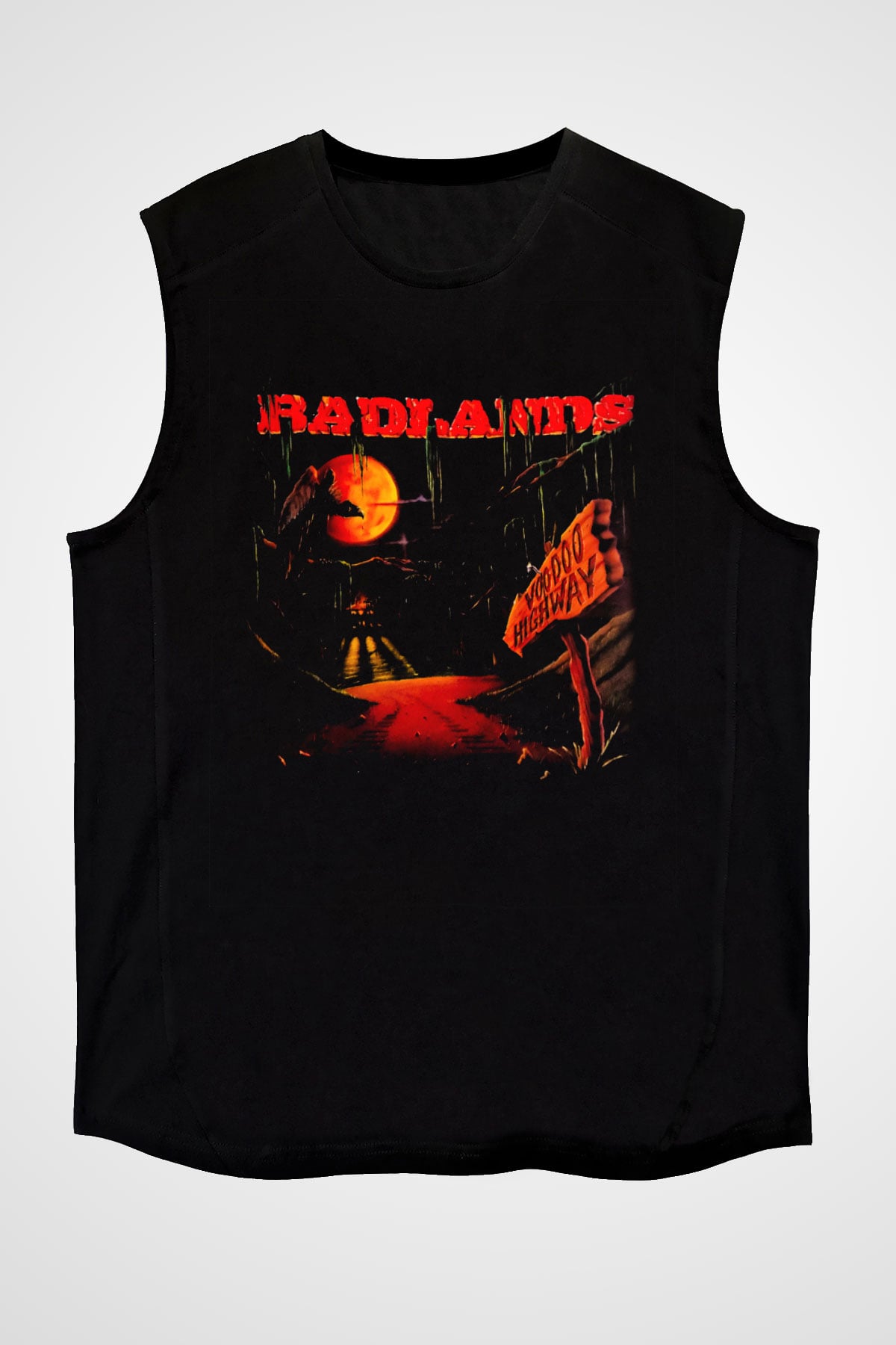 Badlands Siyah Unisex Kolsuz Tişört