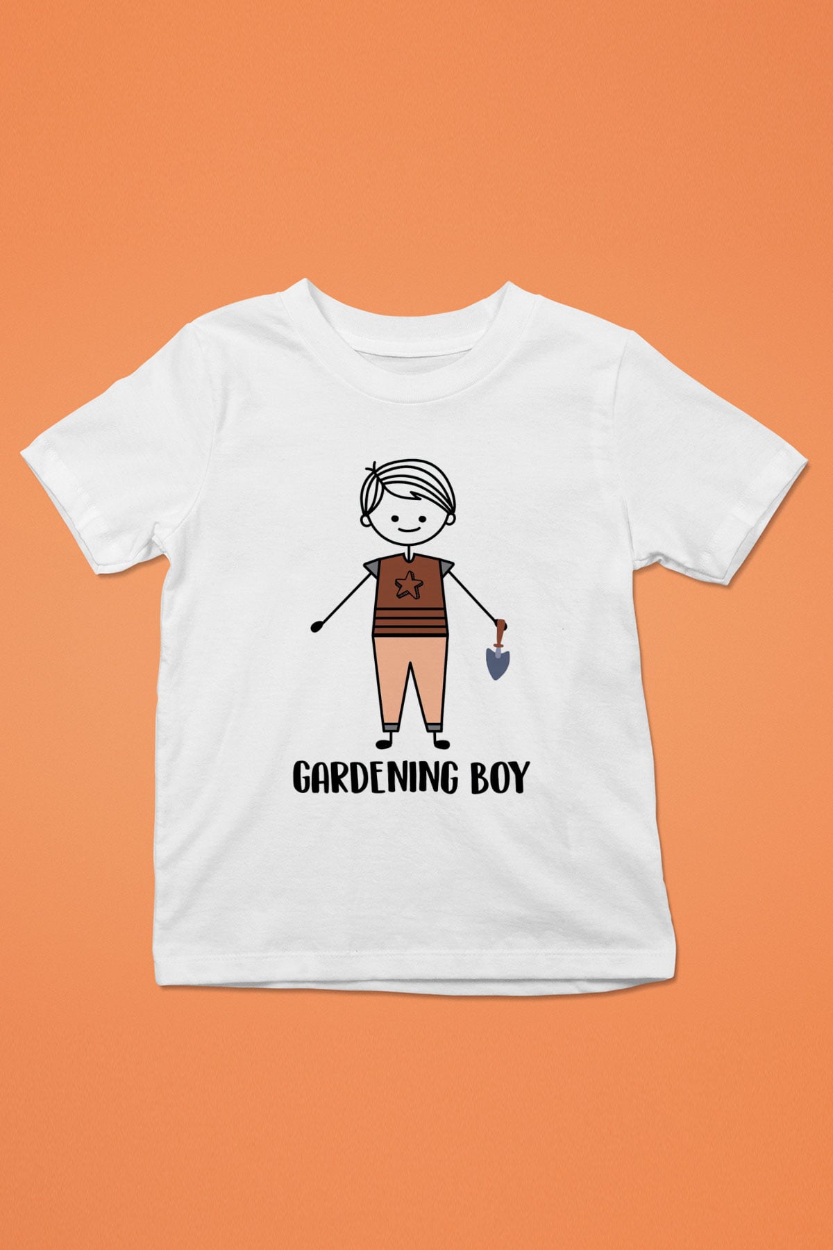 Bahçıvan Beyaz Unisex Çocuk Tişört