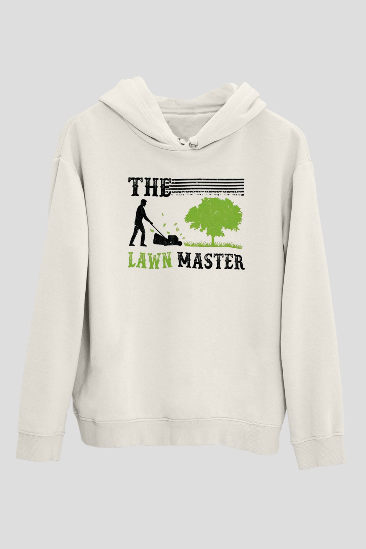 Bahçıvan Beyaz Unisex Kapüşonlu Sweatshirt