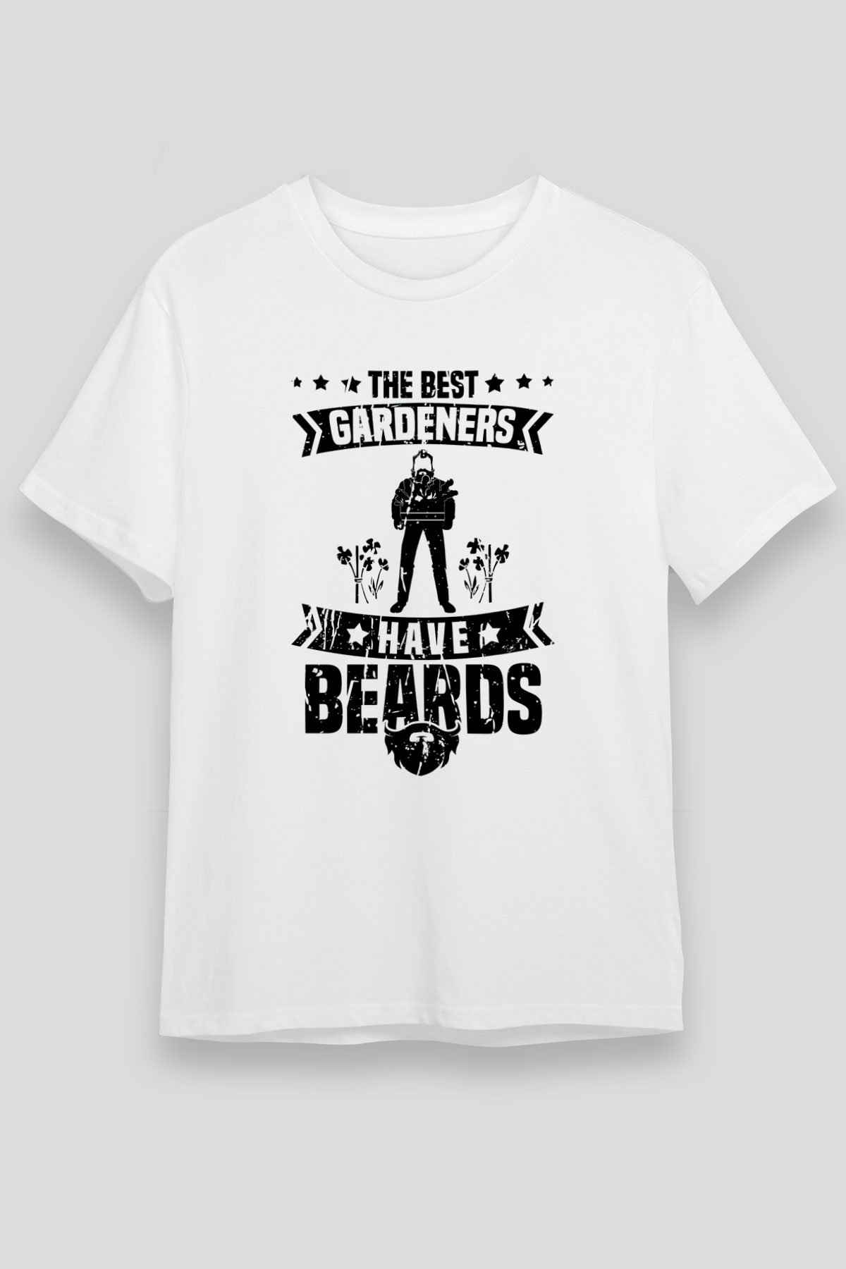 Bahçıvan Beyaz Unisex Tişört T-Shirt - TişörtFabrikası