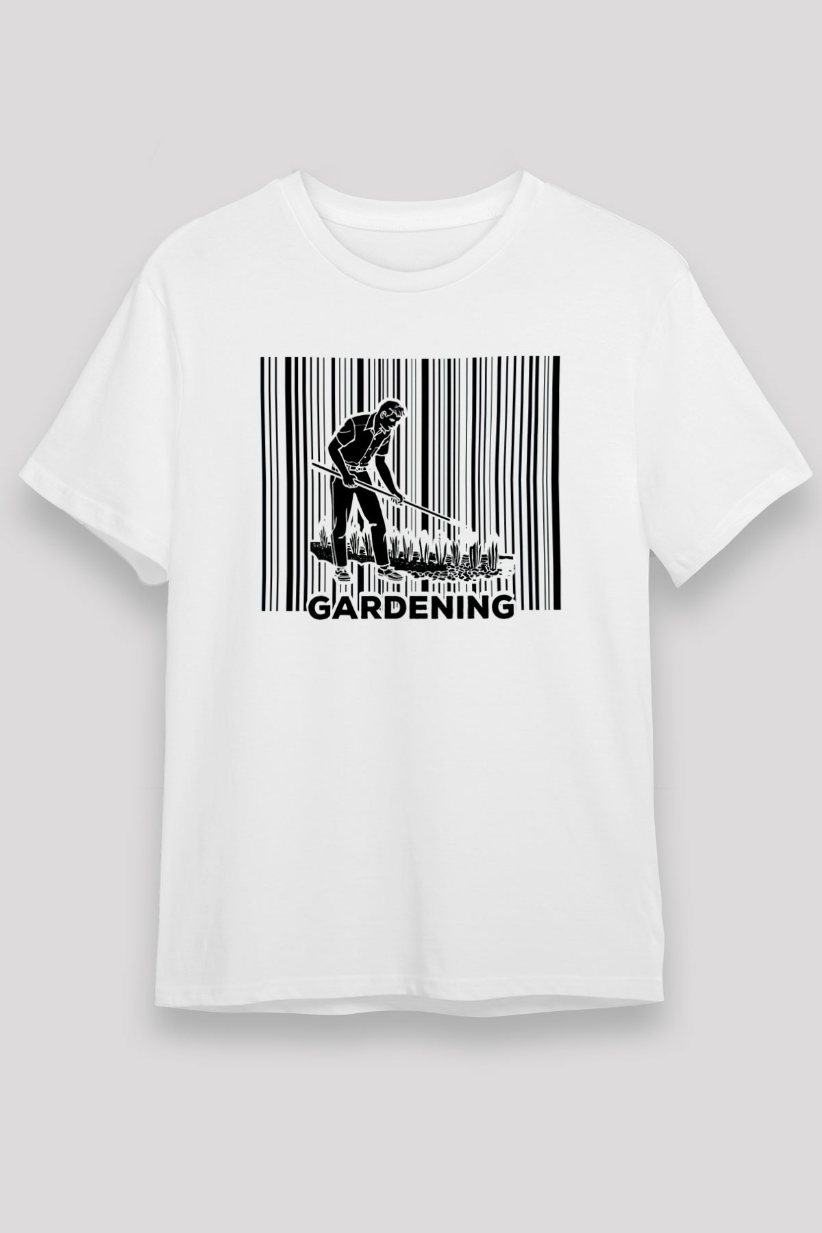 Bahçıvan Beyaz Unisex Tişört T-Shirt - TişörtFabrikası