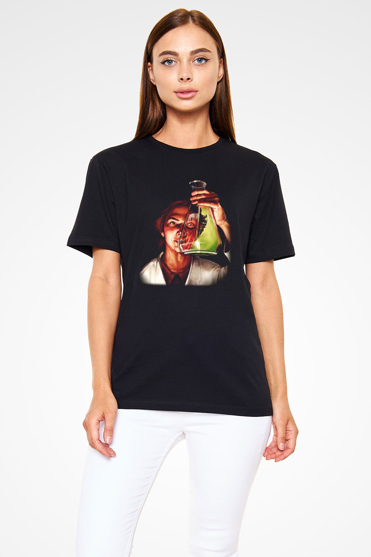 Bakteriyolog Siyah Unisex Tişört T-Shirt - TişörtFabrikası