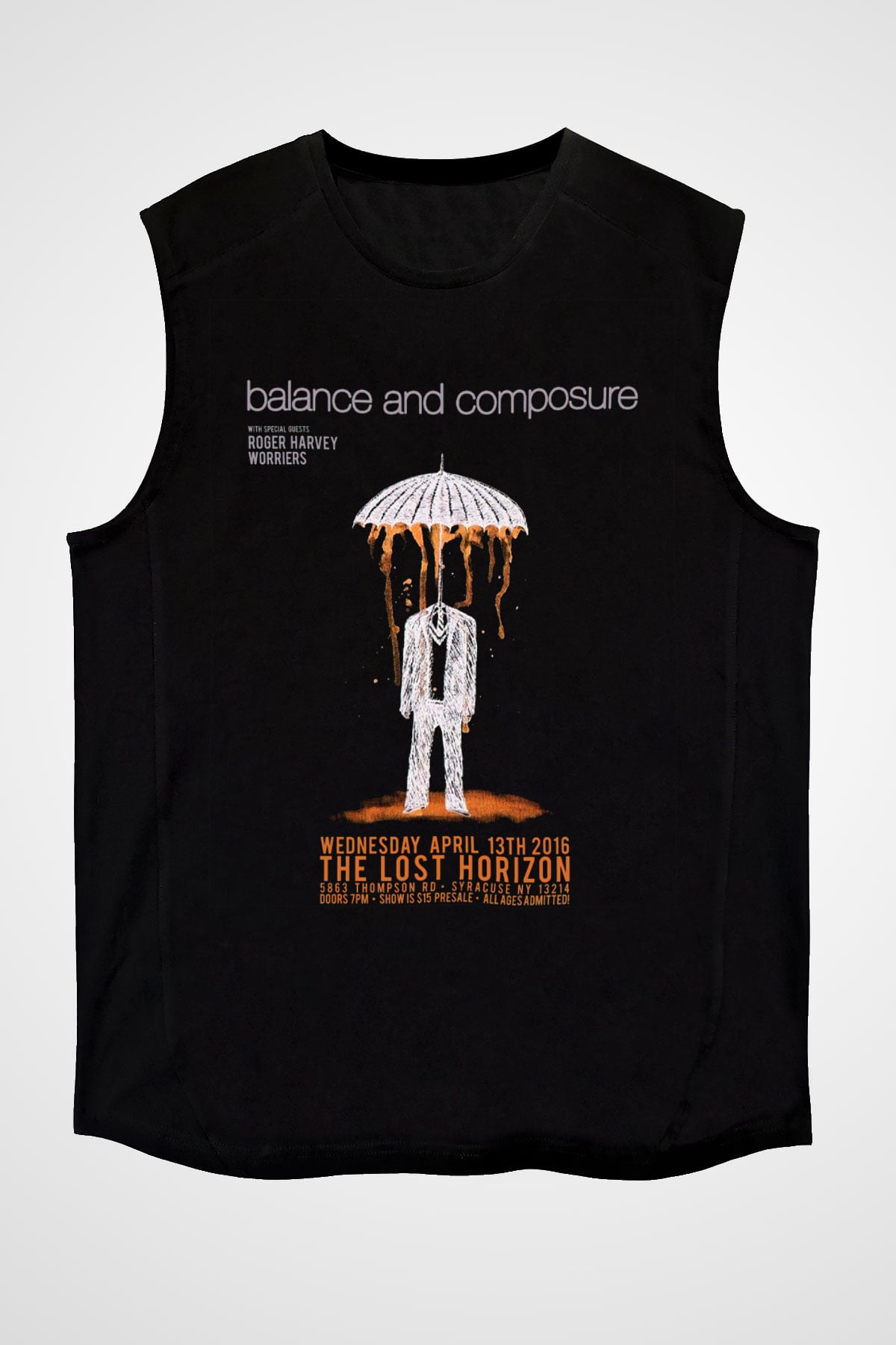 Balance and Composure Siyah Unisex Kolsuz Tişört