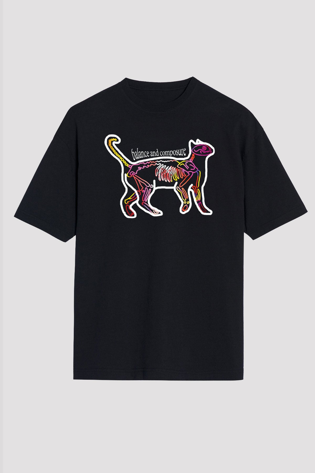 Balance and Composure Siyah Unisex Tişört T-Shirt - TişörtFabrikası