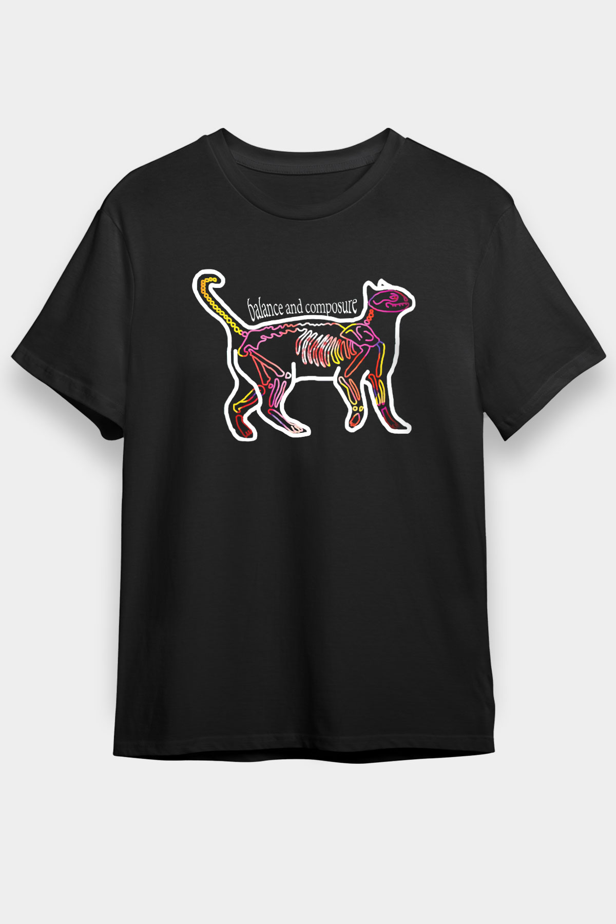 Balance and Composure Siyah Unisex Tişört T-Shirt - TişörtFabrikası
