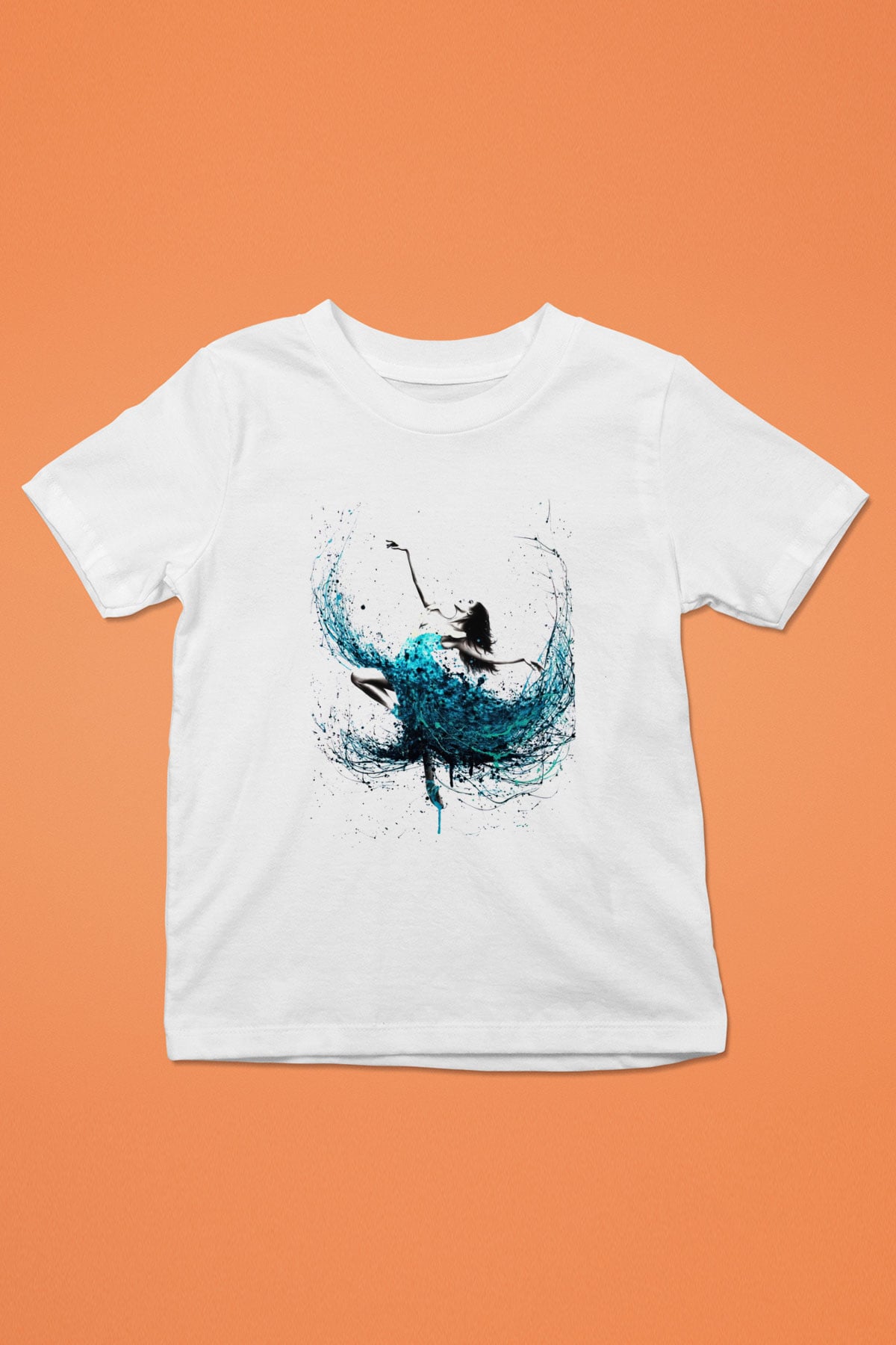 Bale Baskılı Beyaz Unisex Çocuk Tişört