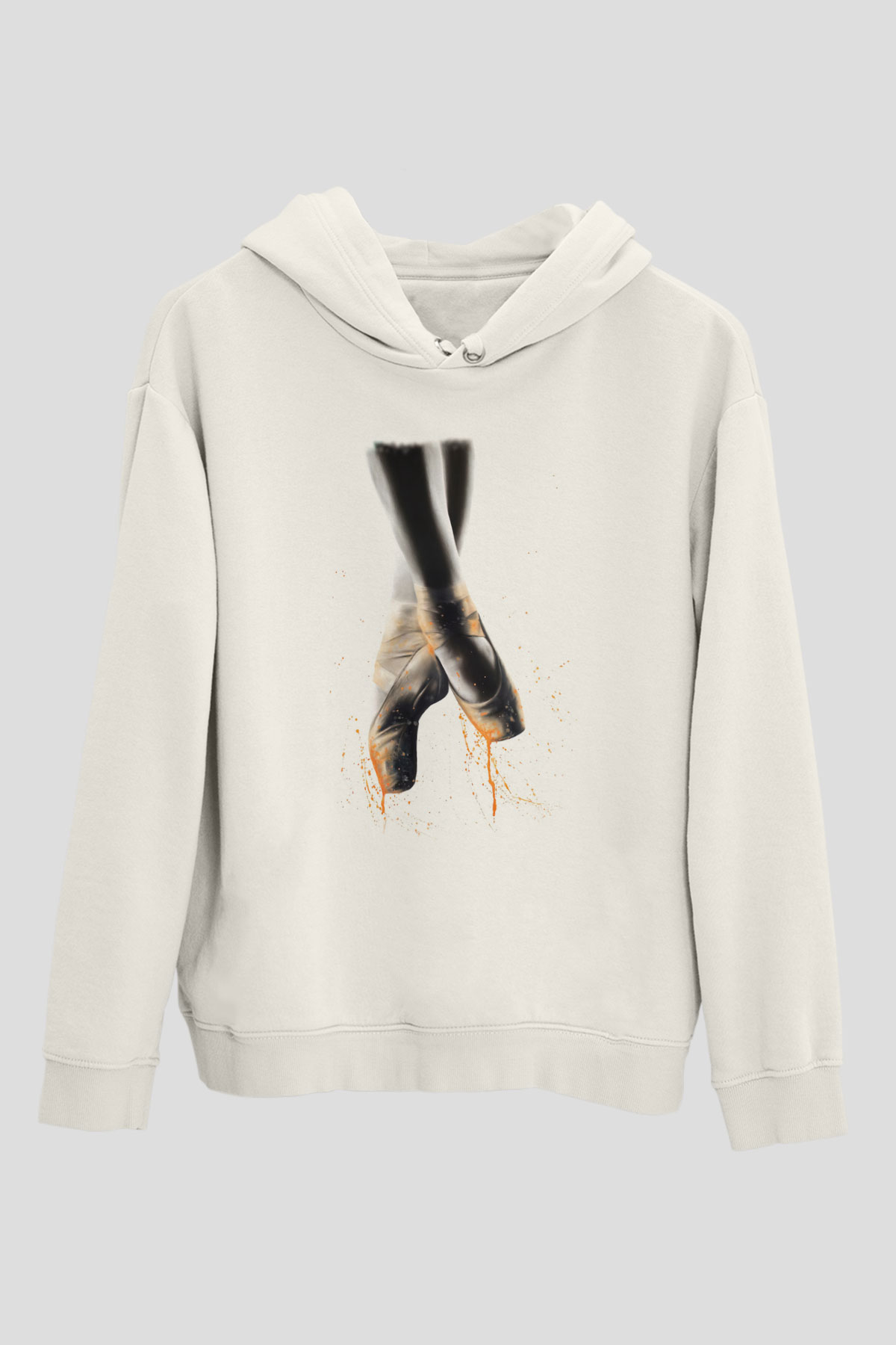 Bale Beyaz Unisex Hoodie
