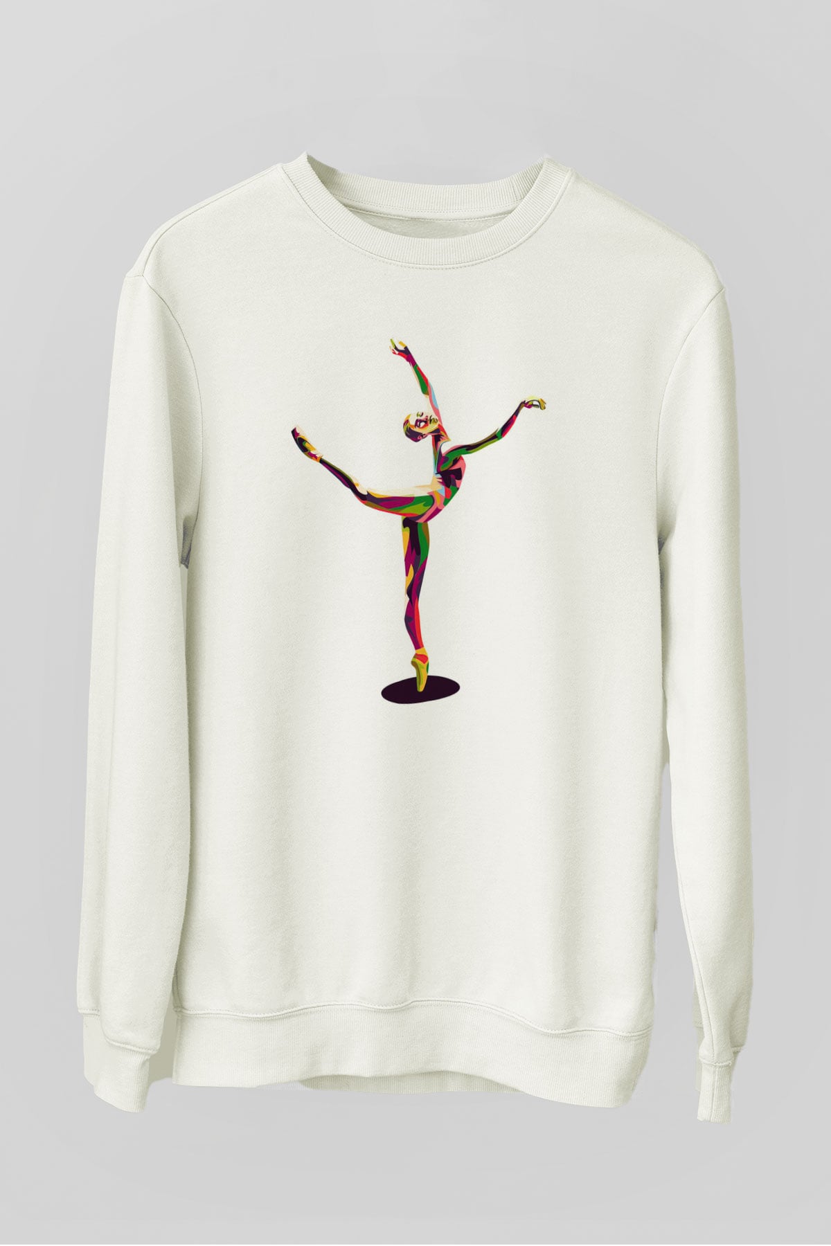 Bale Beyaz Unisex Sweatshirt