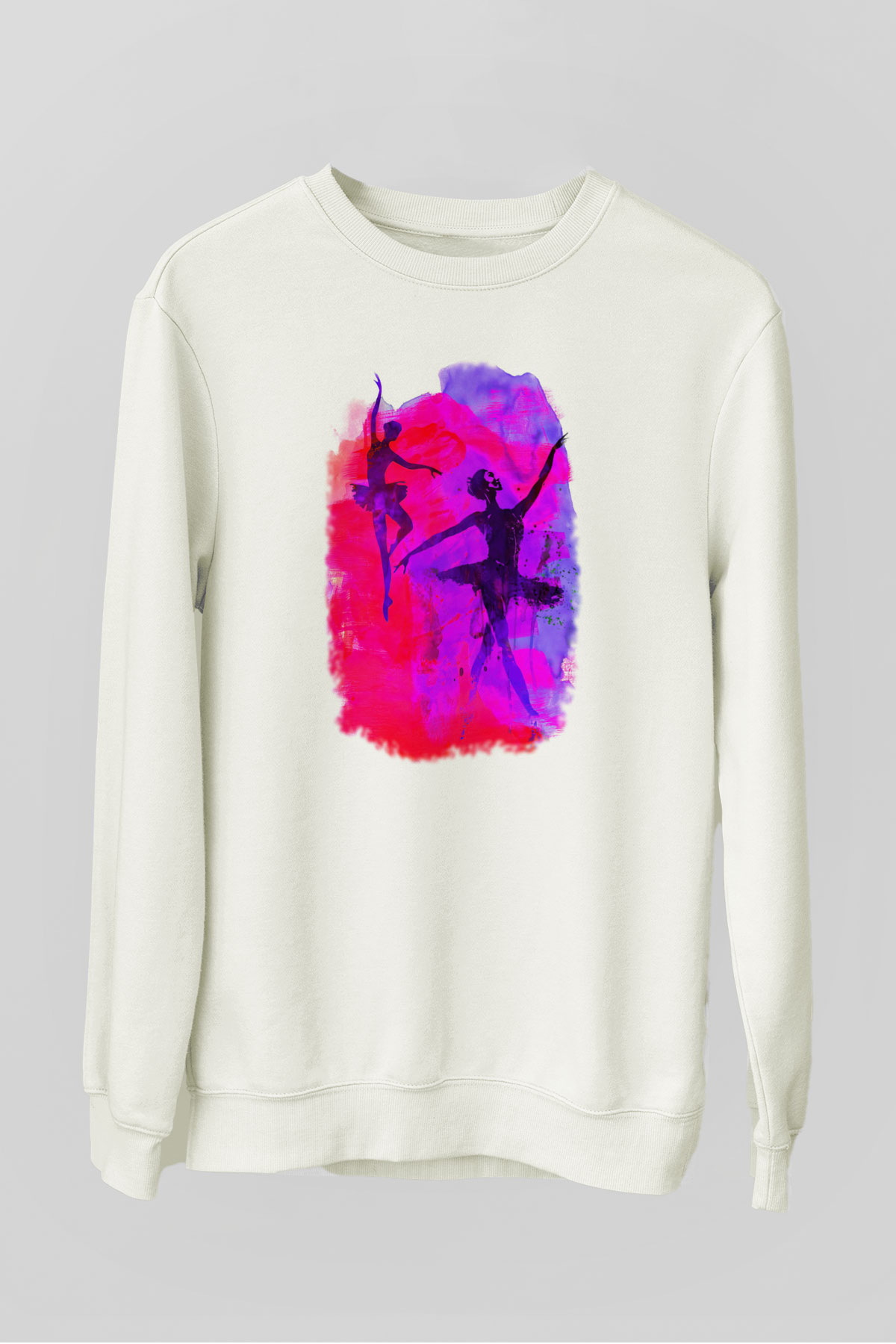 Bale Beyaz Unisex Sweatshirt