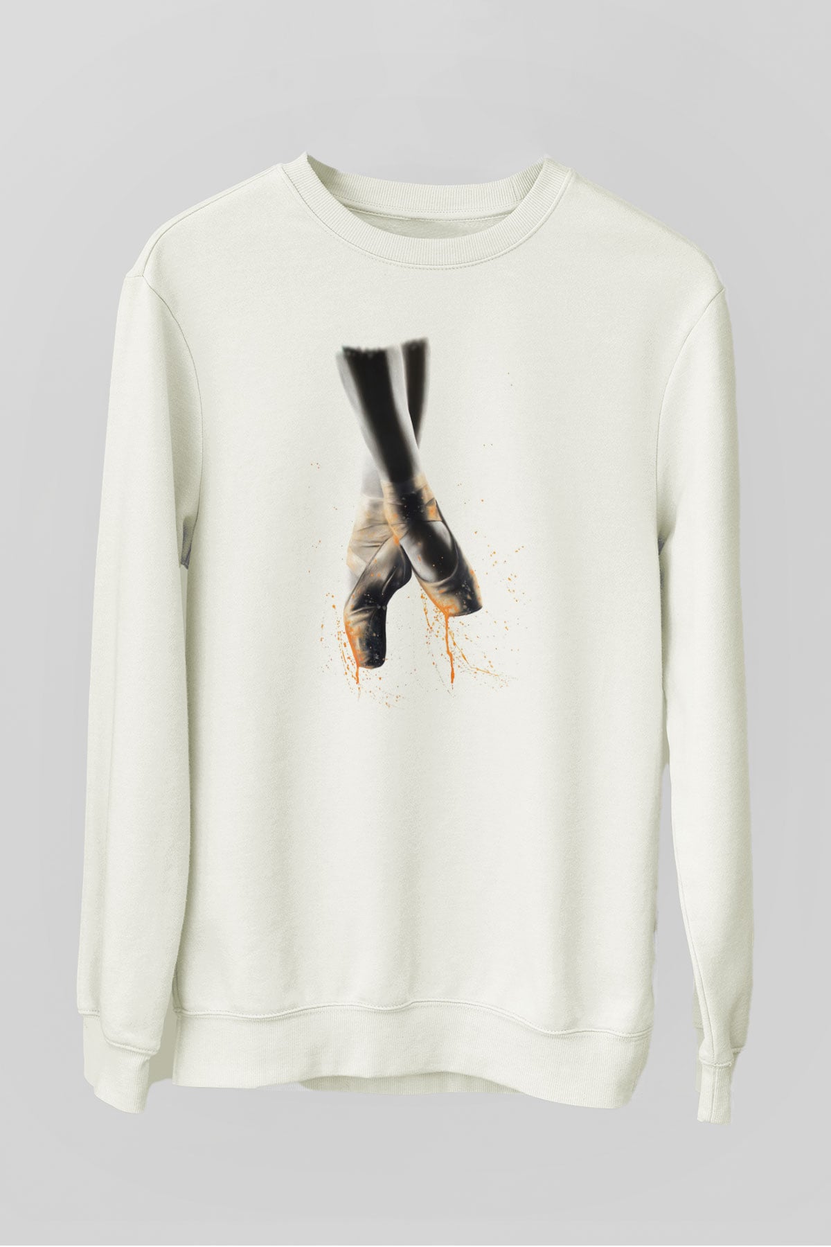 Bale Beyaz Unisex Sweatshirt
