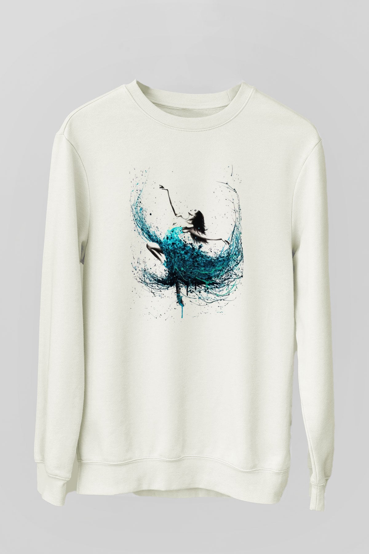 Bale Beyaz Unisex Sweatshirt