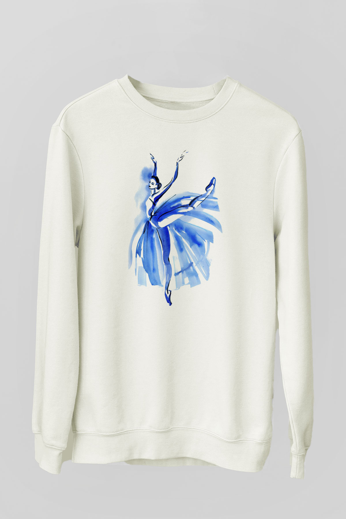 Bale Beyaz Unisex Sweatshirt