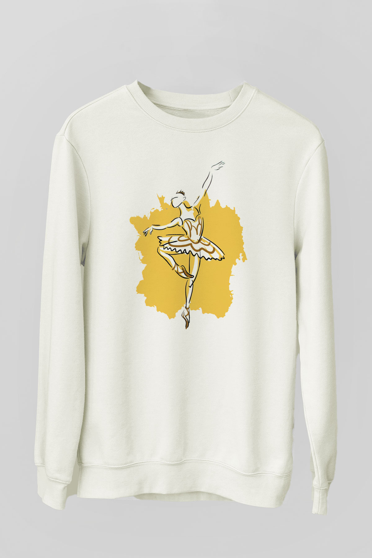 Bale Beyaz Unisex Sweatshirt