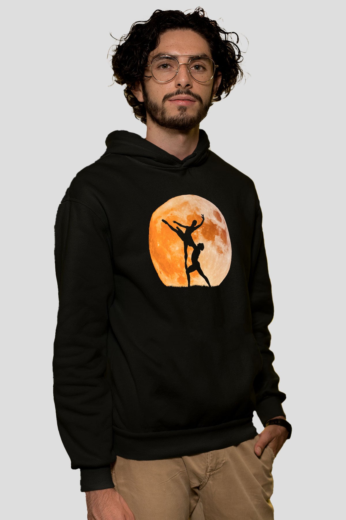 Bale Siyah Unisex Hoodie