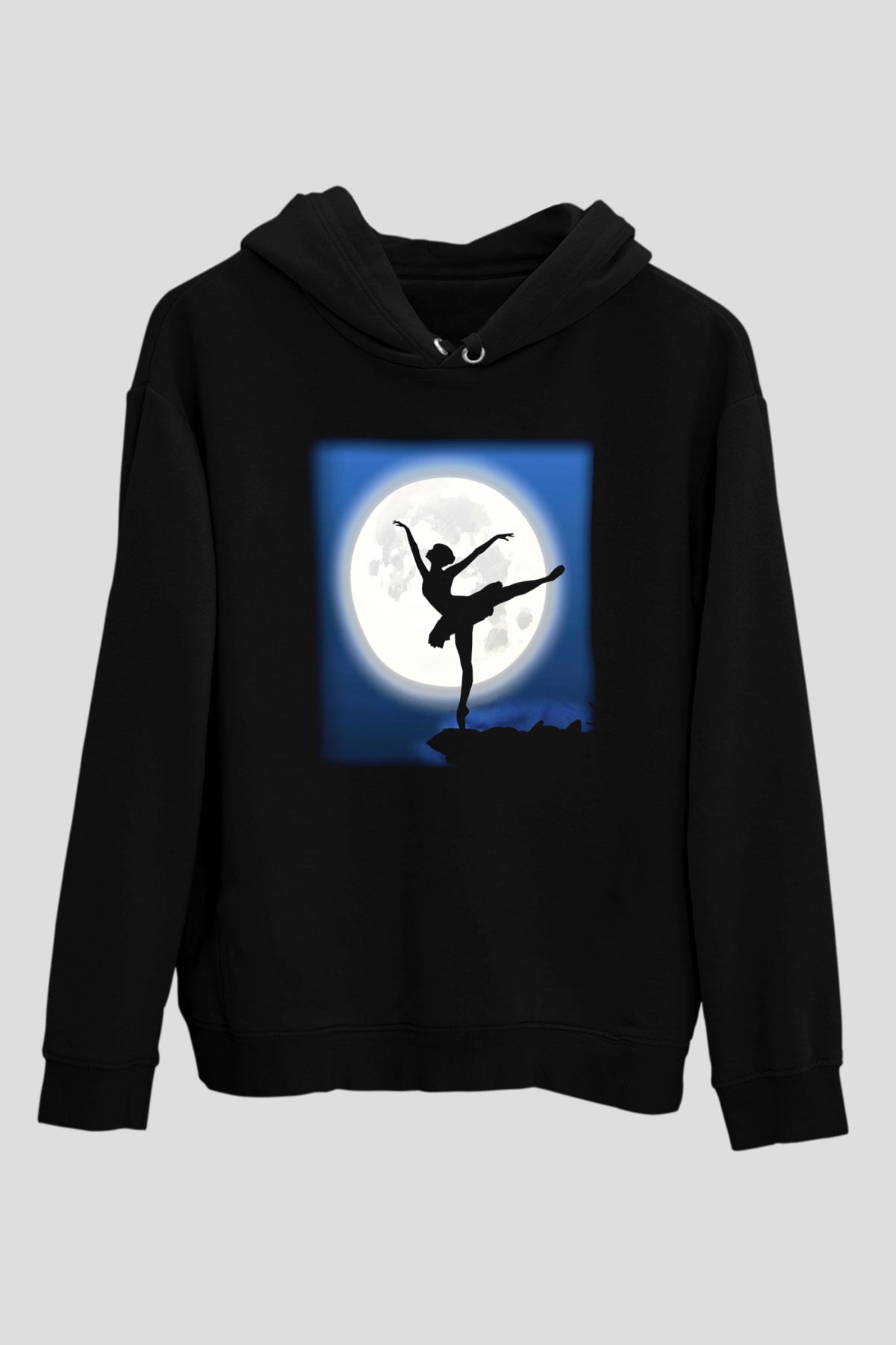 Bale Siyah Unisex Hoodie