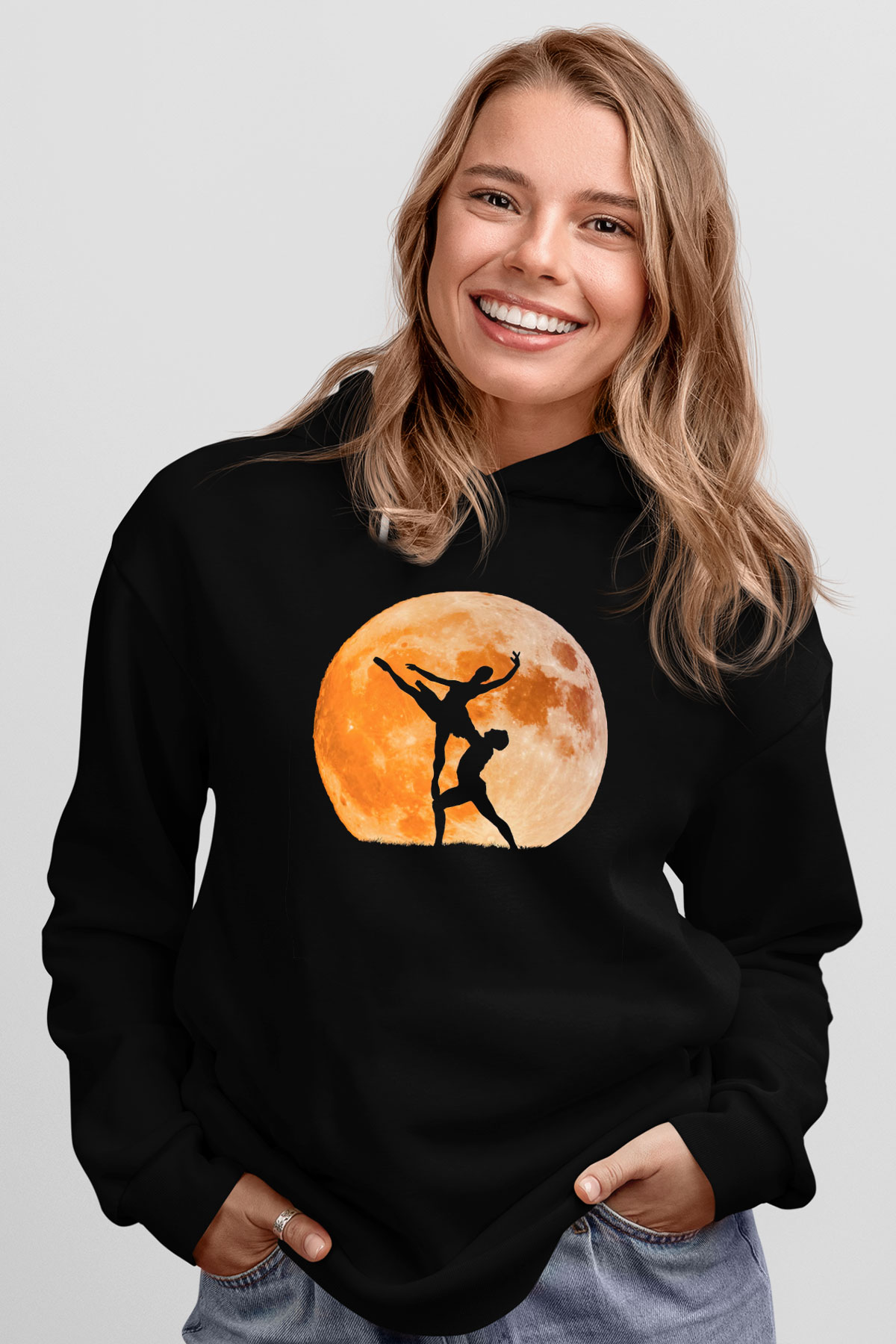 Bale Siyah Unisex Hoodie