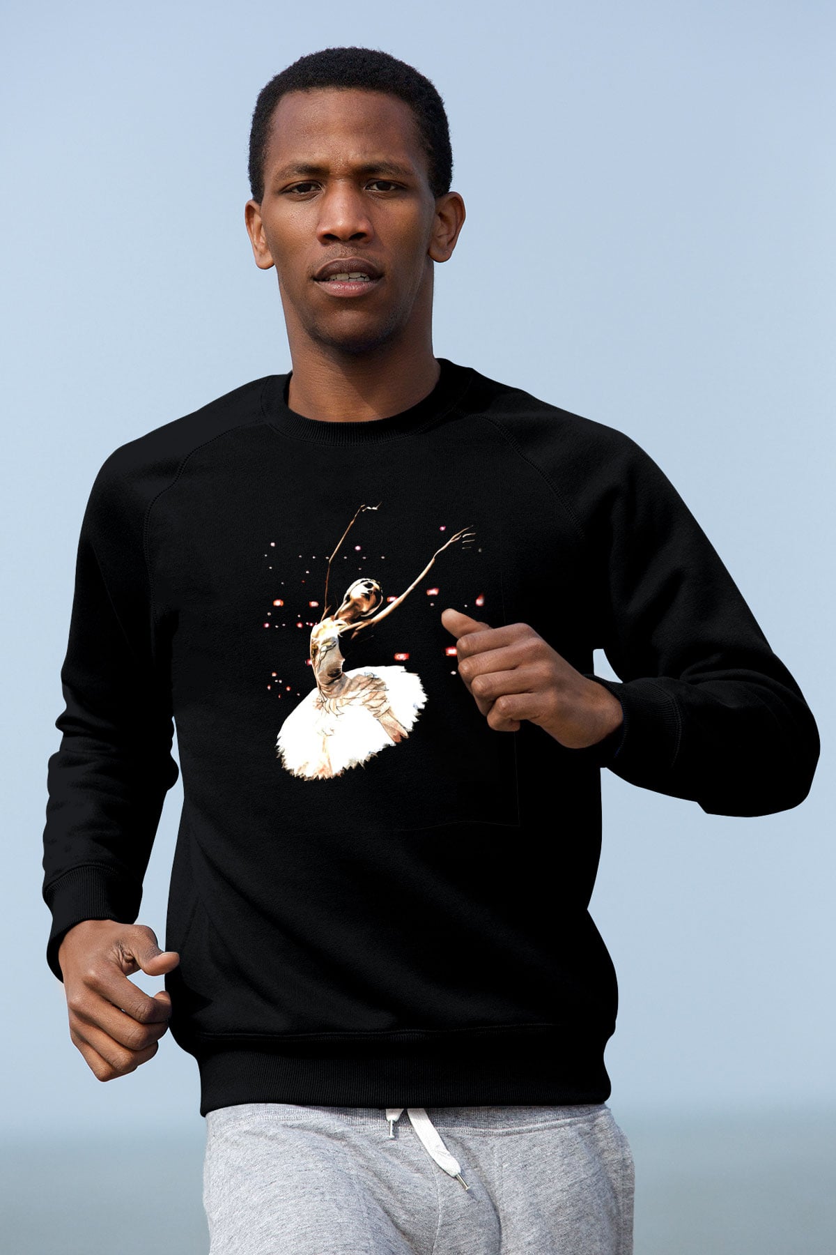 Bale Siyah Unisex Sweatshirt