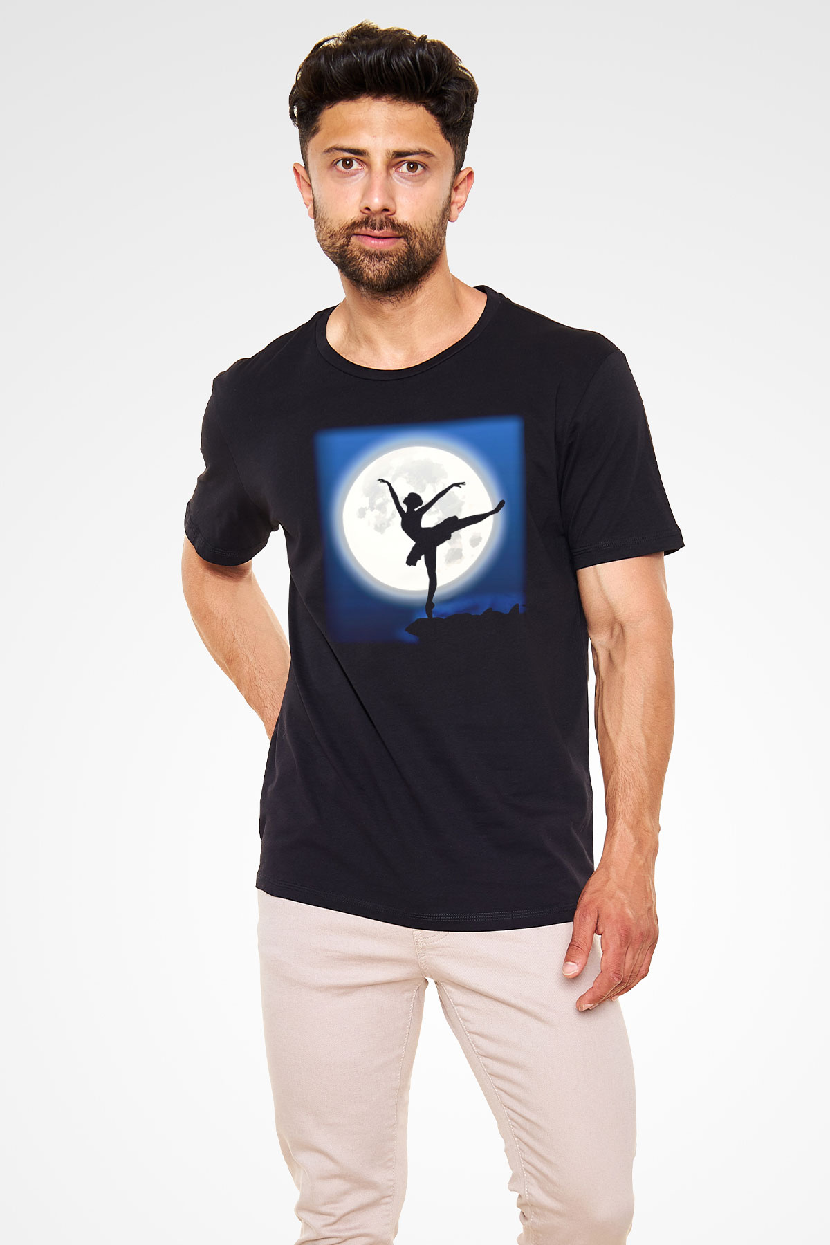 Bale Siyah Unisex Tişört T-Shirt - TişörtFabrikası