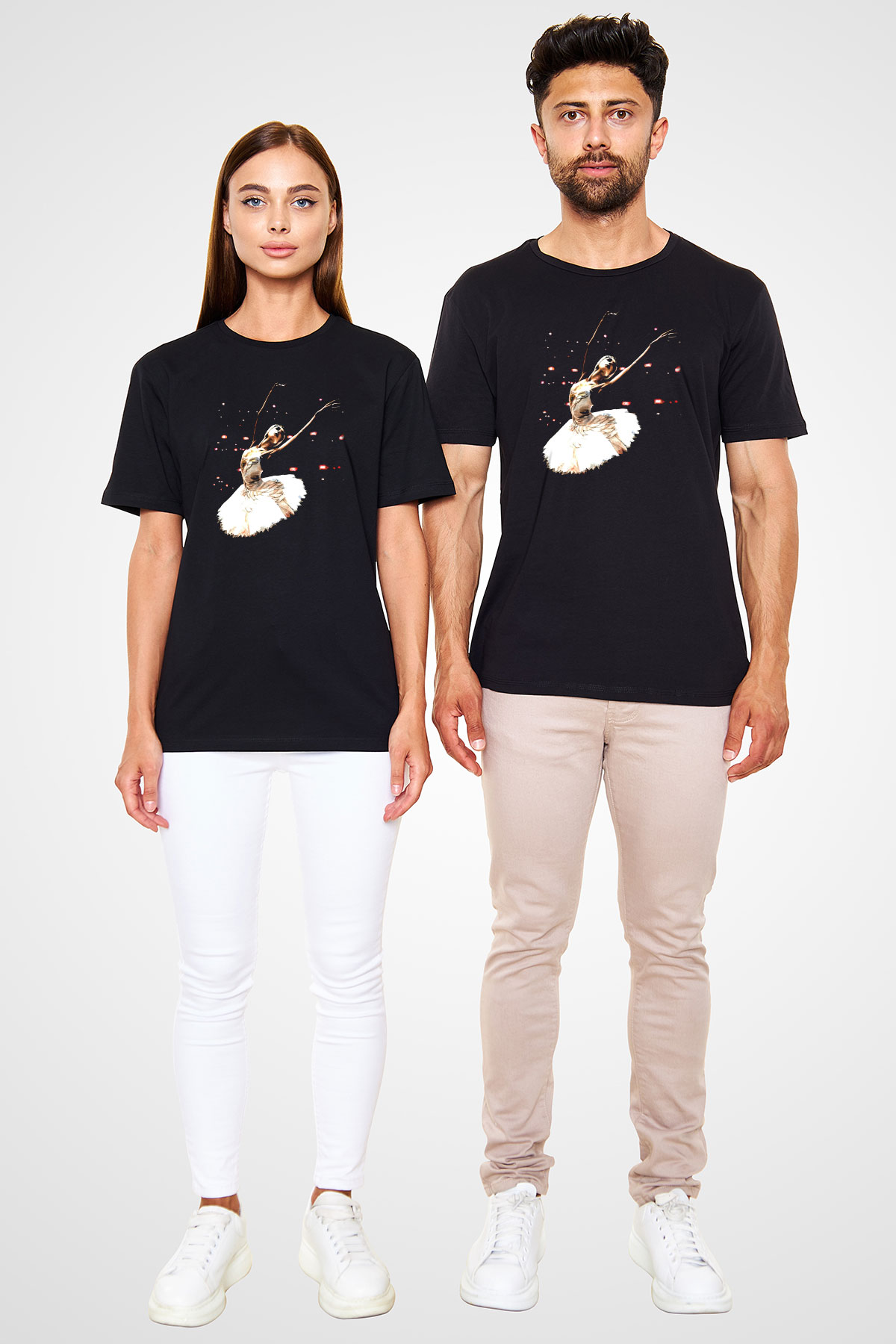 Bale Siyah Unisex Tişört T-Shirt - TişörtFabrikası