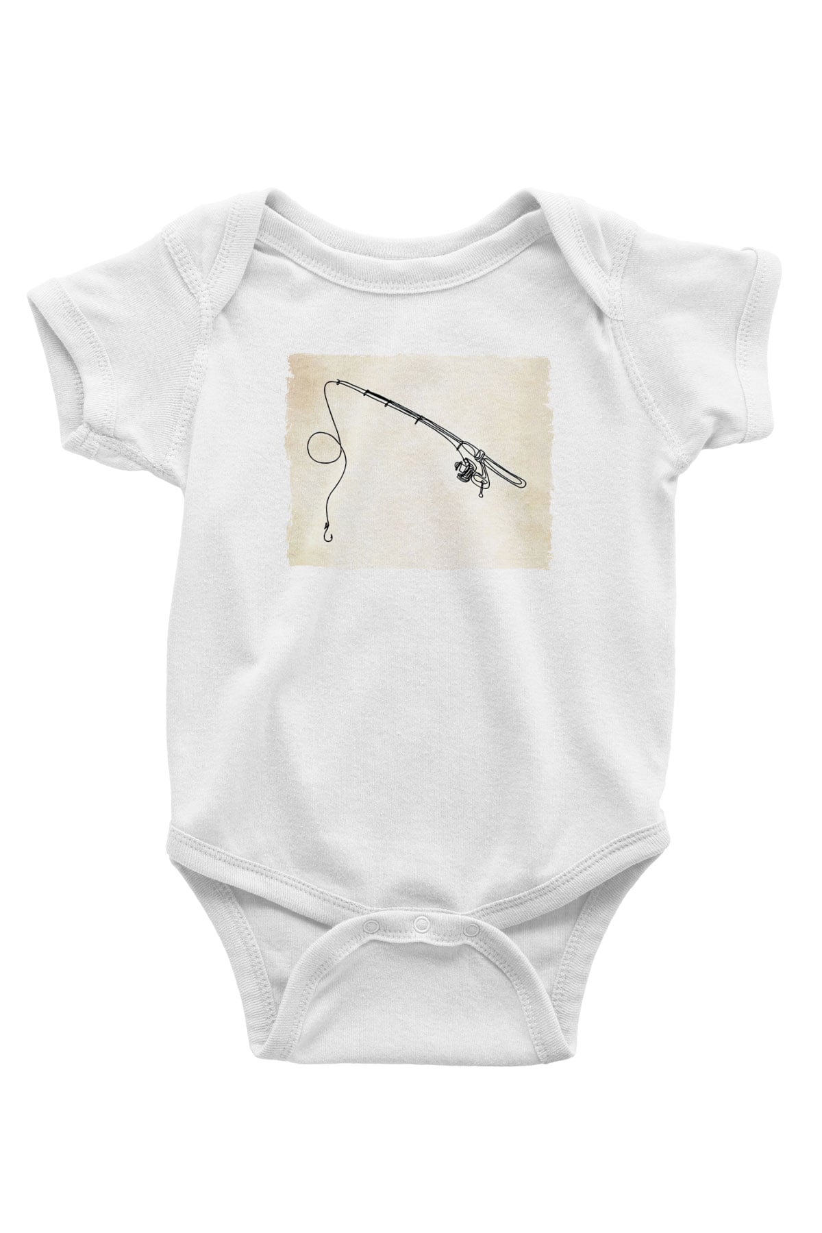 Balıkçı Beyaz Bebek Body - Zıbın