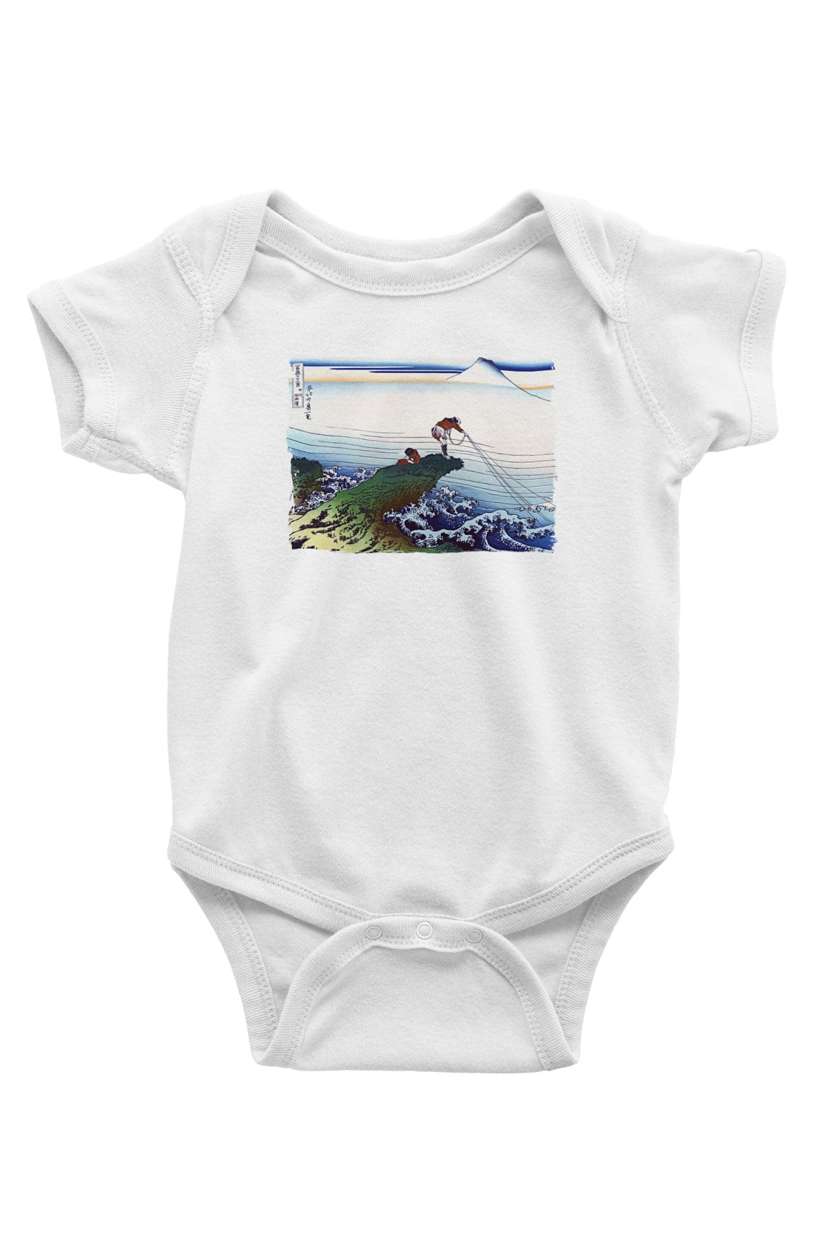 Balıkçı Beyaz Bebek Body - Zıbın