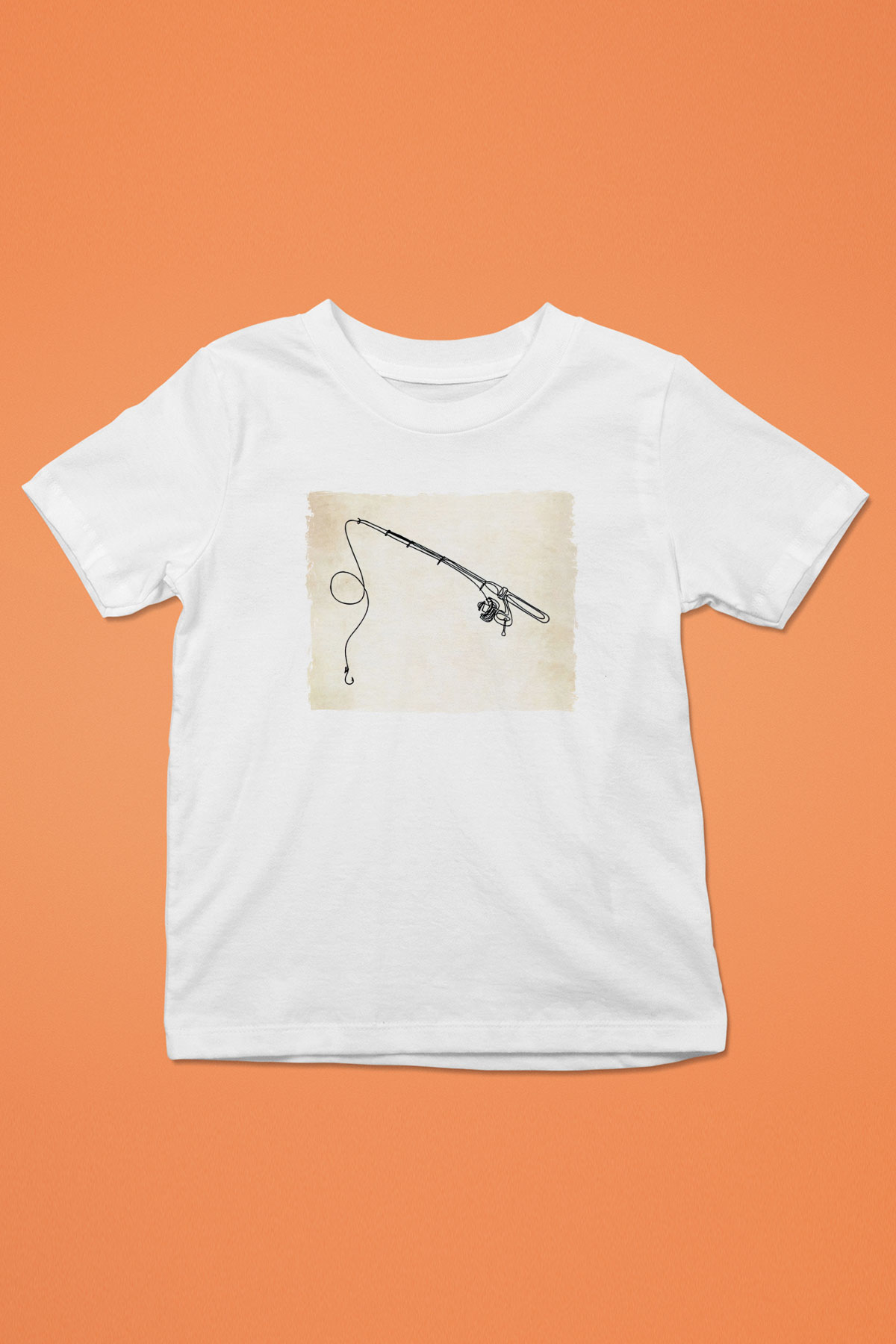 Balıkçı Beyaz Unisex Çocuk Tişört
